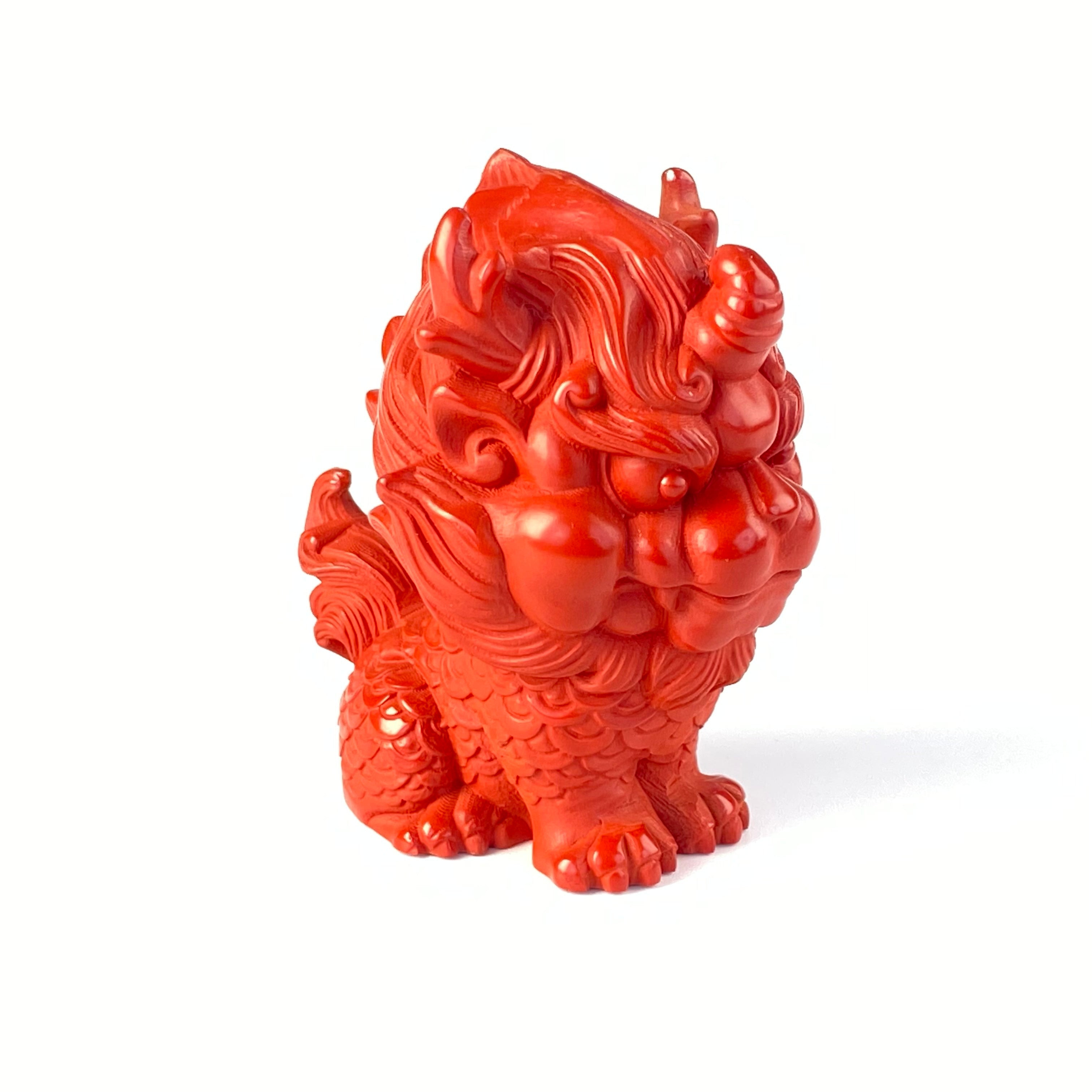 富貴逼人系-Q版招財貔貅擺件 天然原礦朱砂 帝王砂擺飾 / 90%高含量