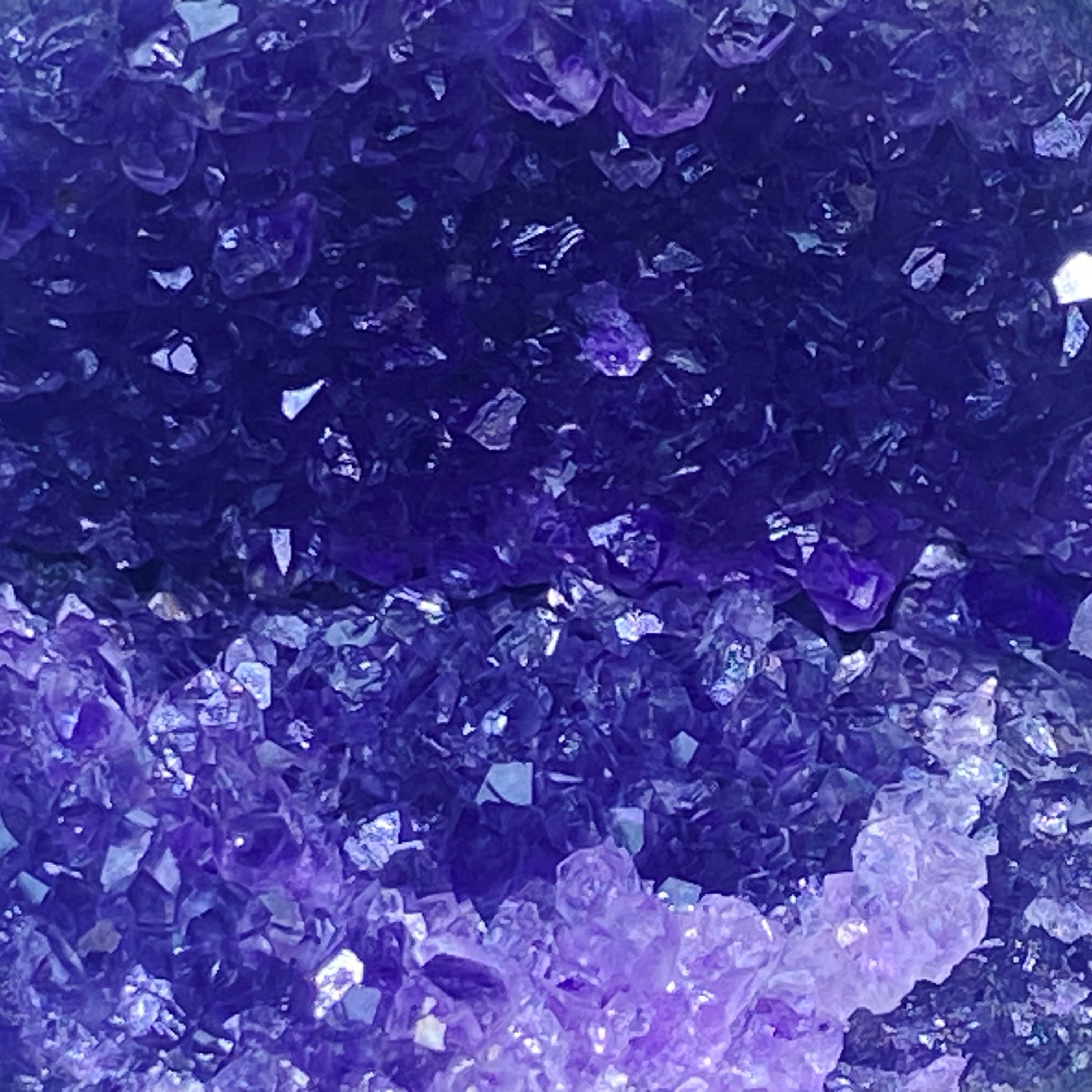 開口笑紫晶球