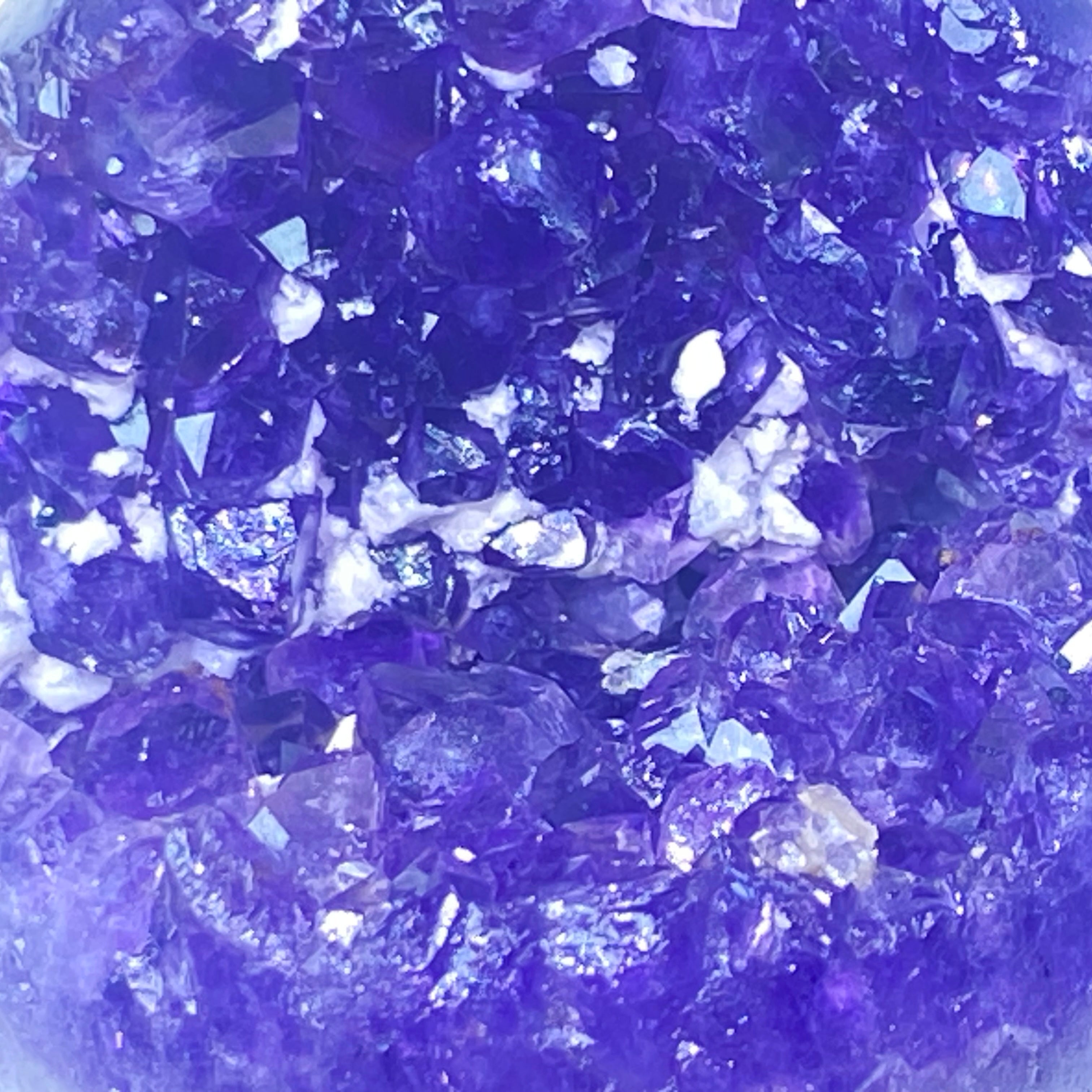 開口笑紫晶球