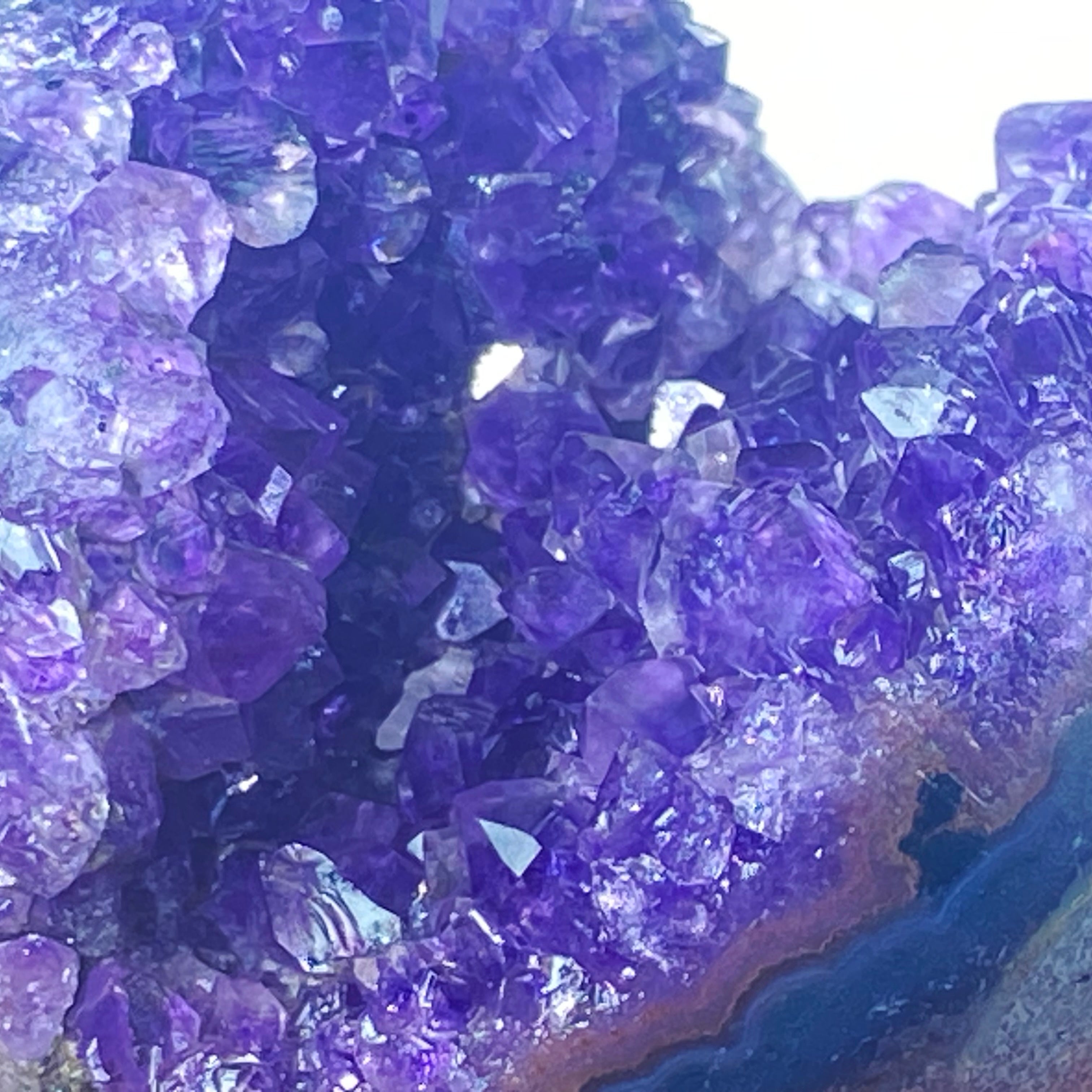 開口笑紫晶球