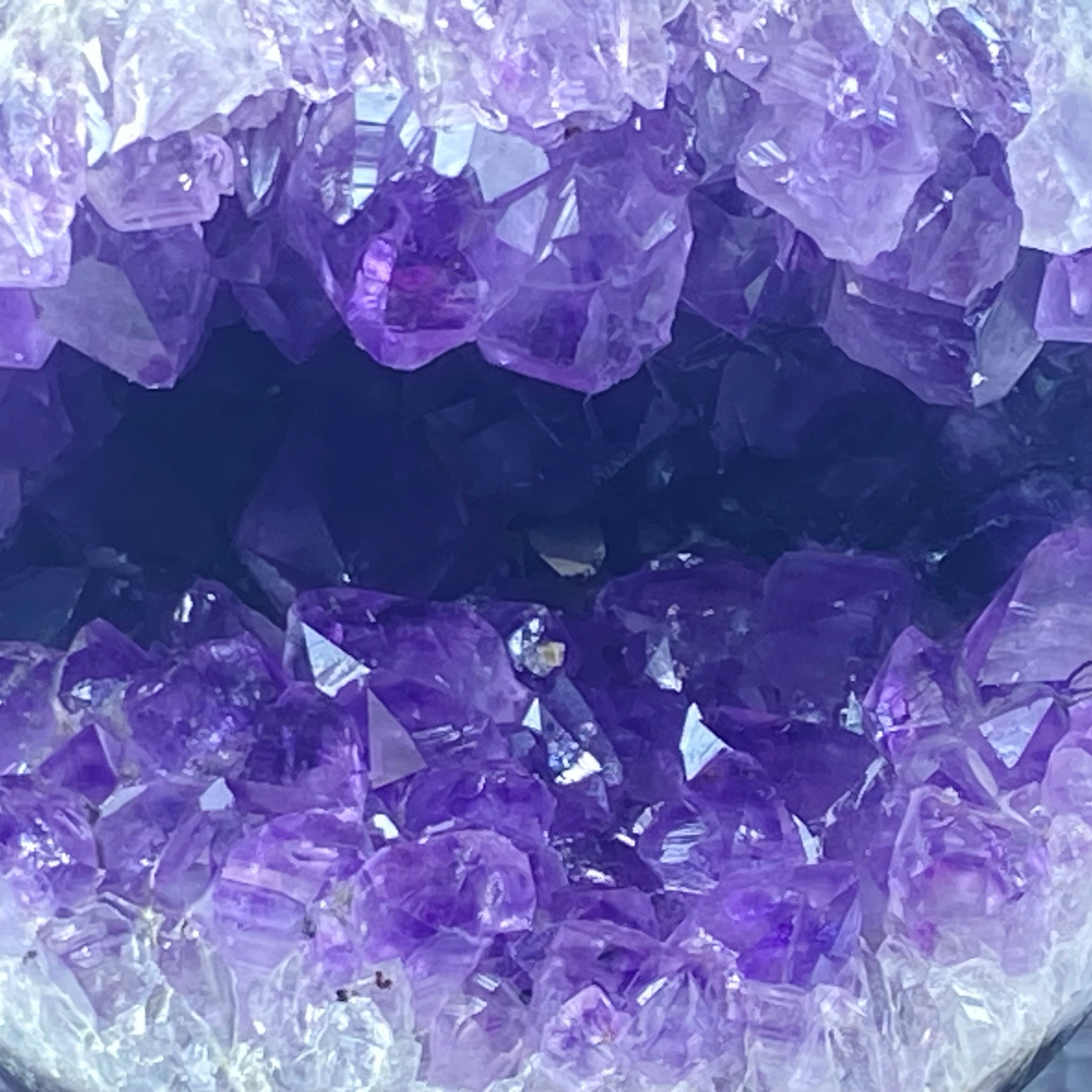 開口笑紫晶球