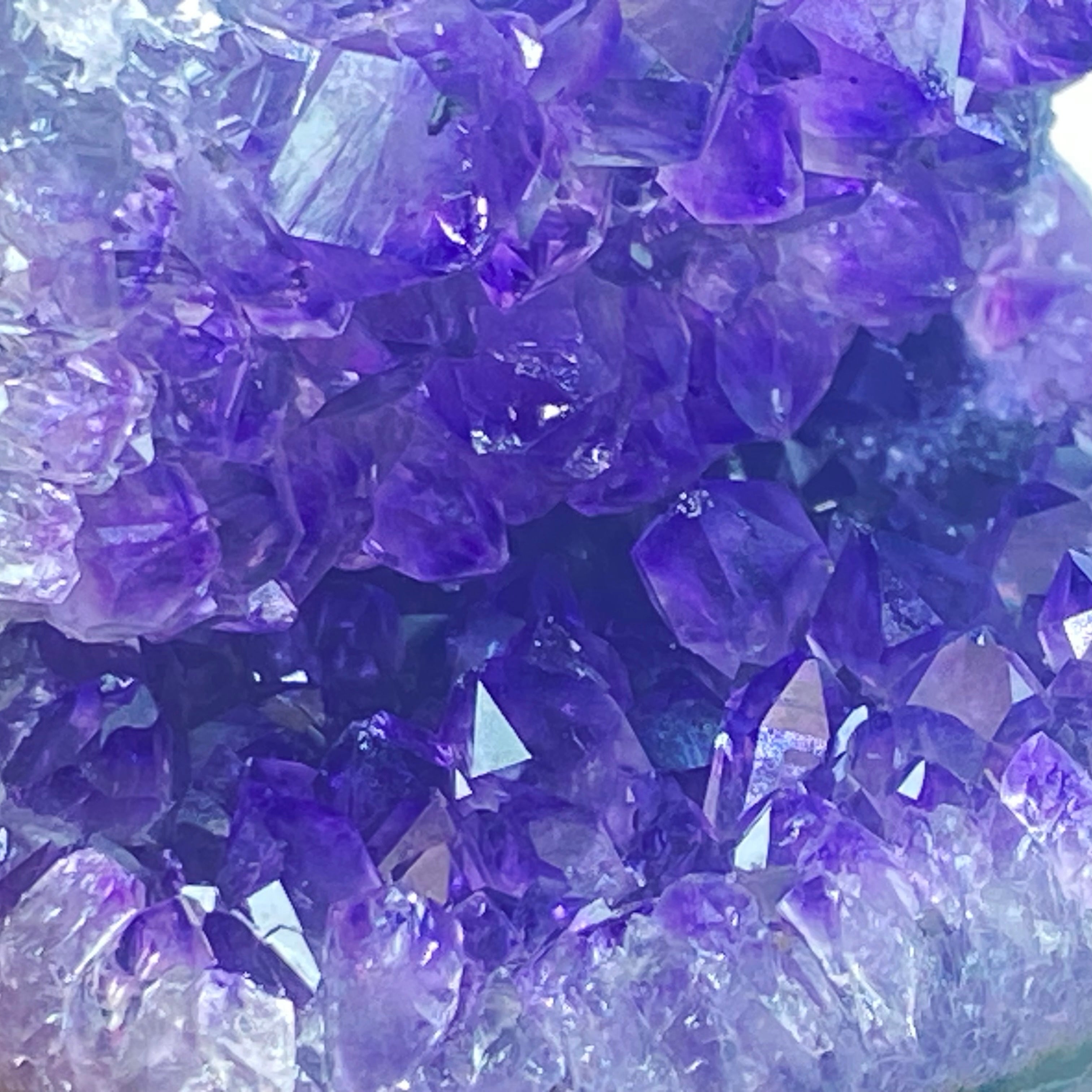 開口笑紫晶球