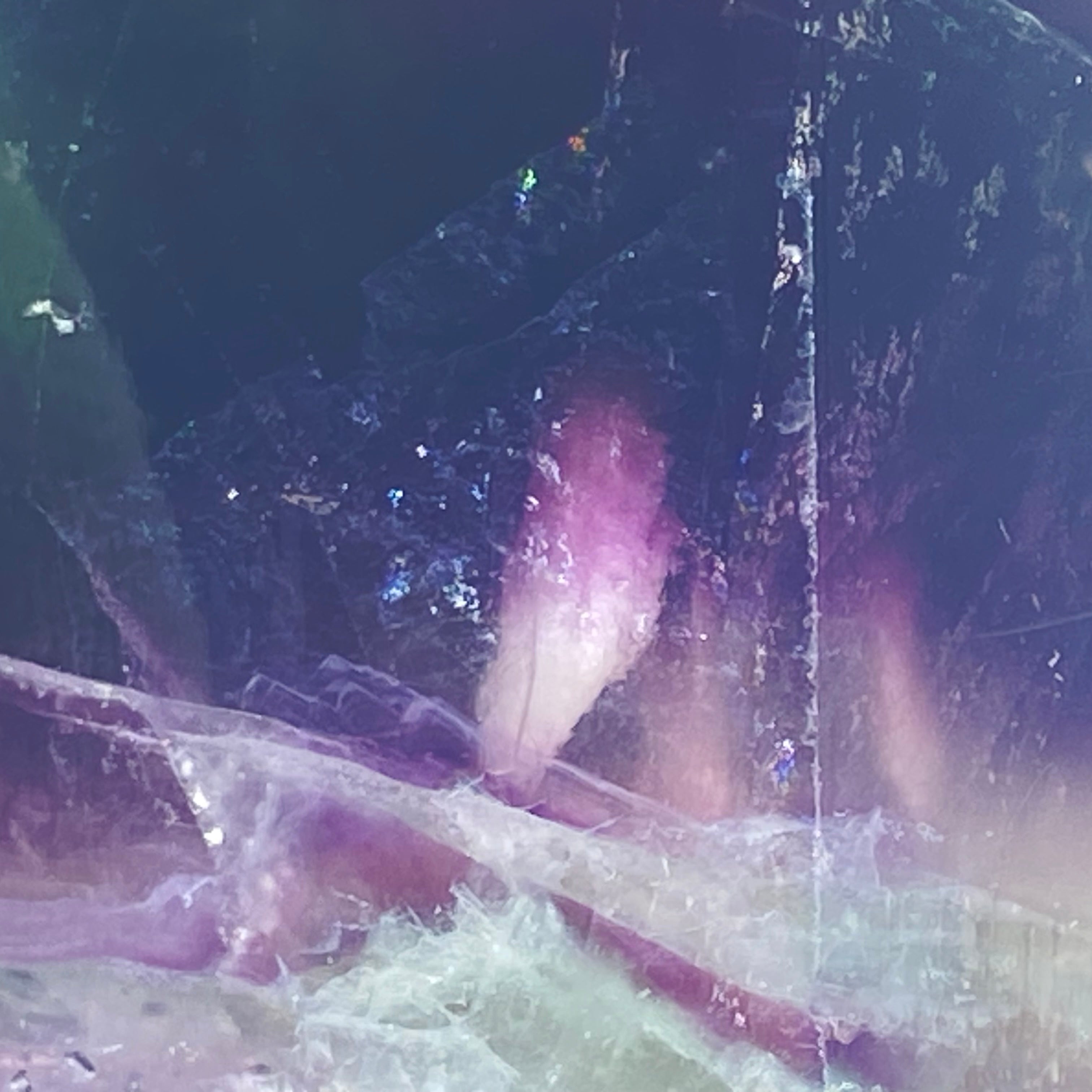 紫綠羽毛螢石柱 | 冥想淨化、靈修療癒