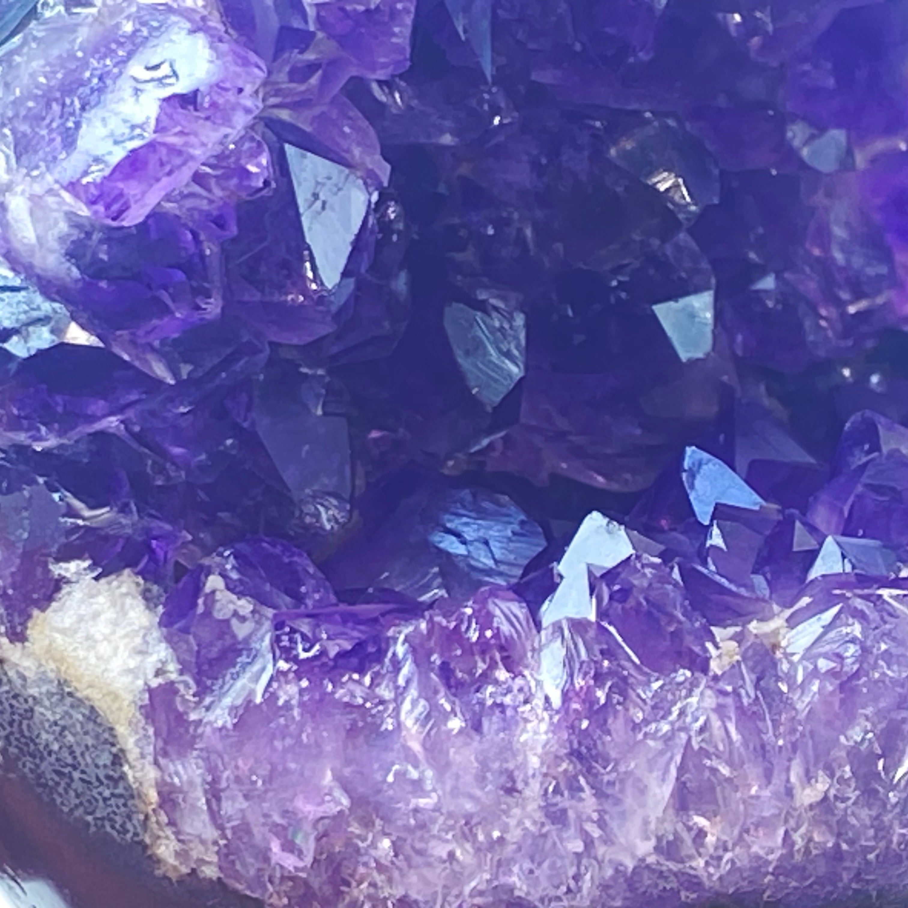 開口笑紫晶球