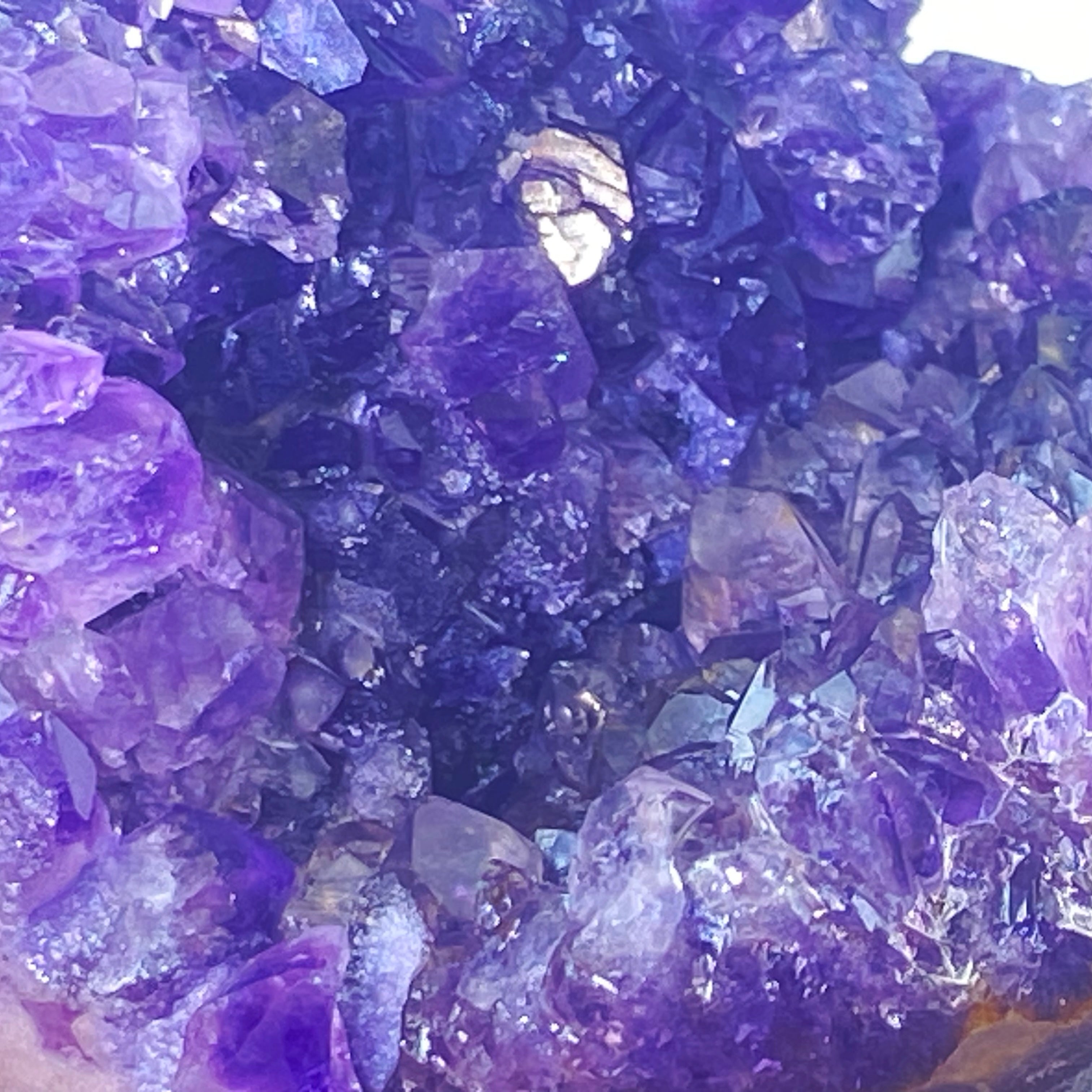 開口笑紫晶球