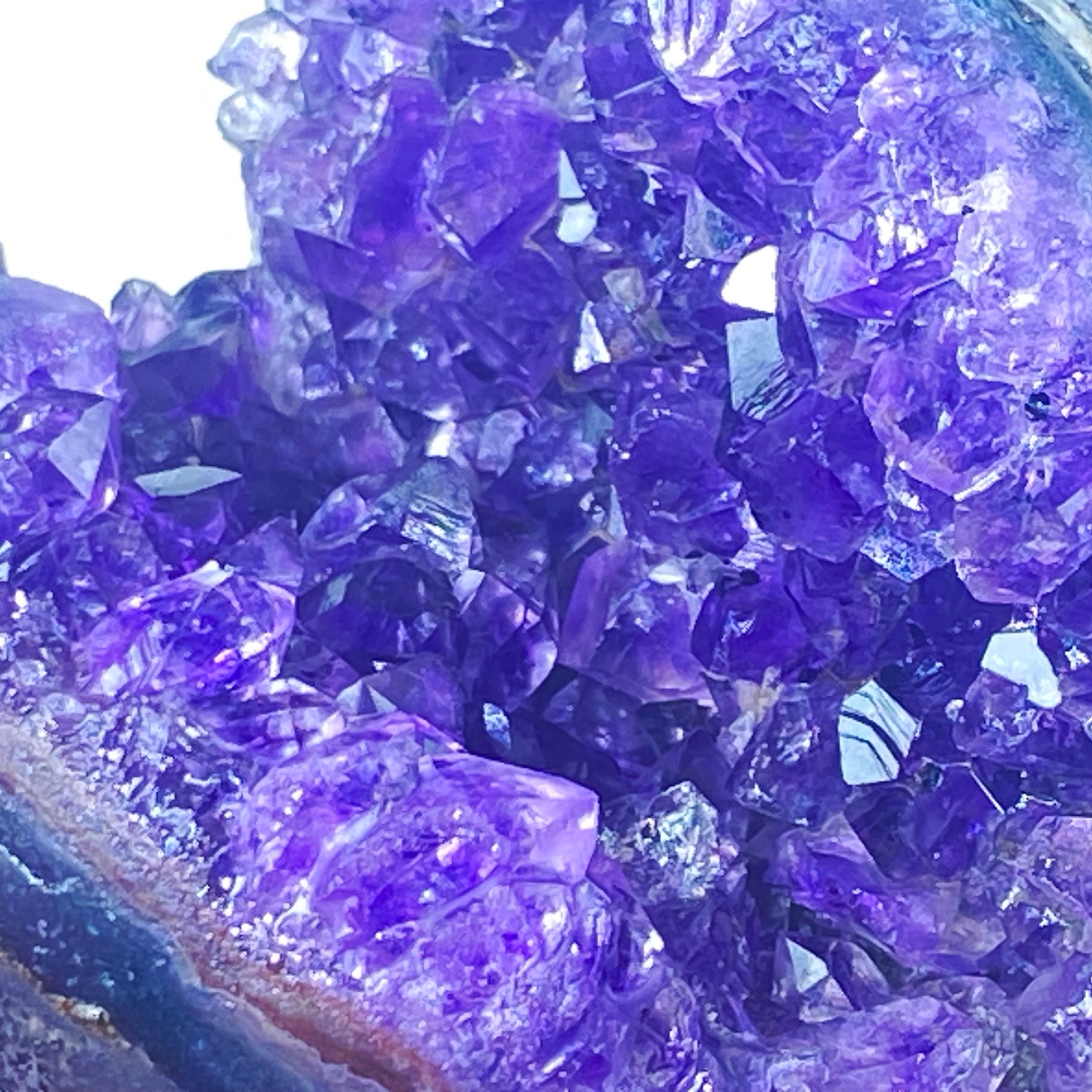 開口笑紫晶球
