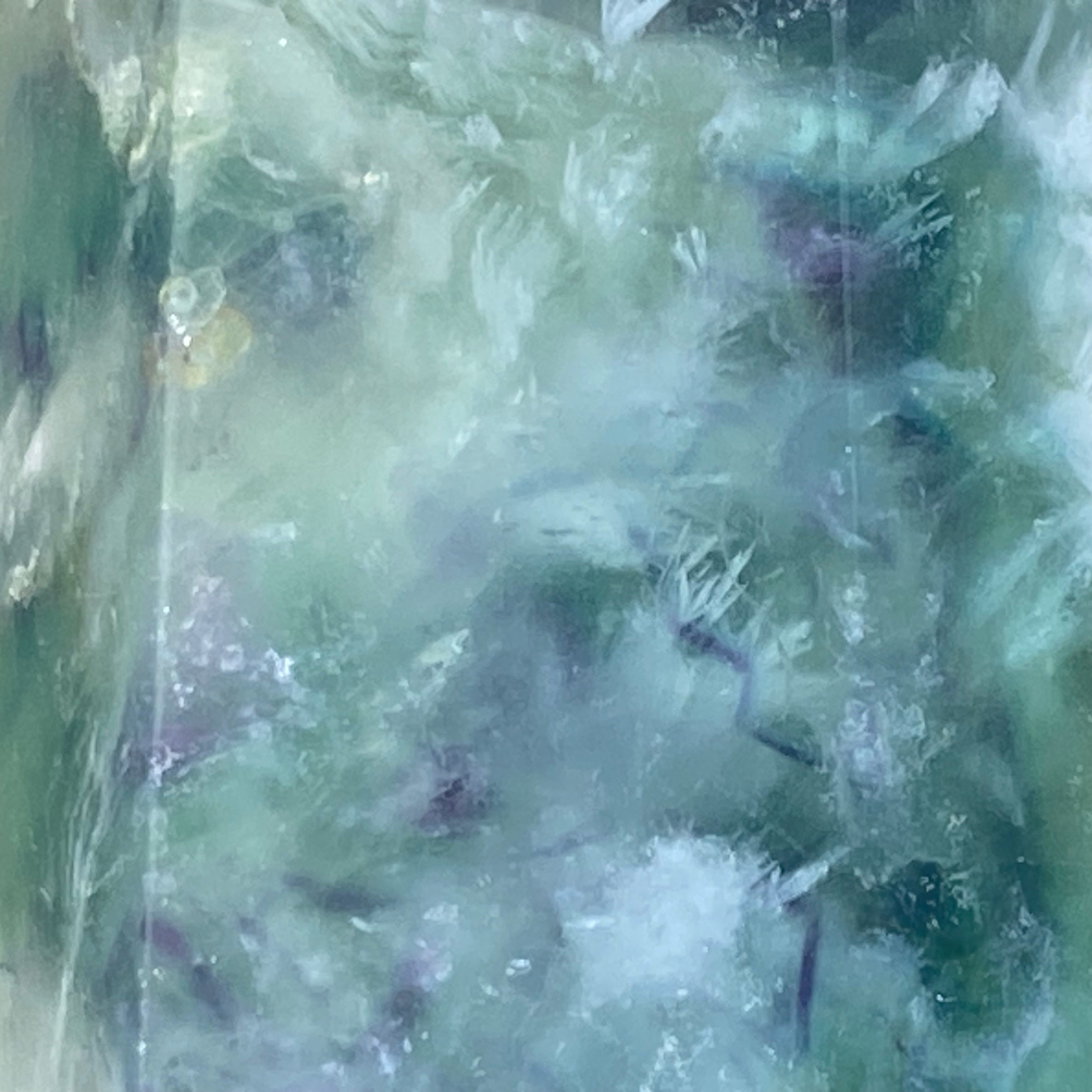 紫綠羽毛螢石柱 | 冥想淨化、靈修療癒