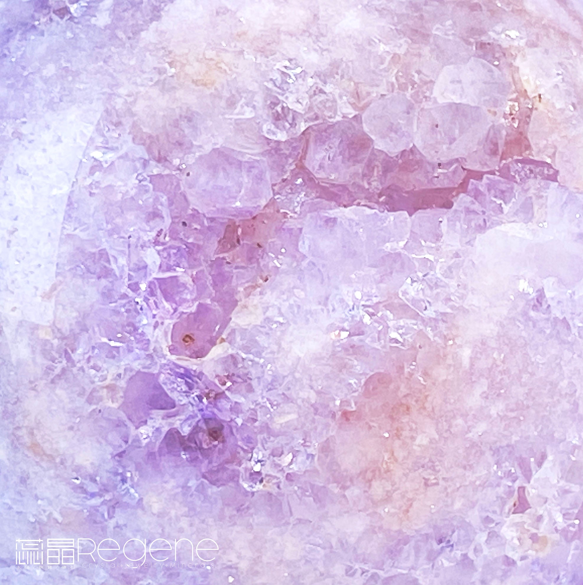 紫櫻花晶洞瑪瑙球