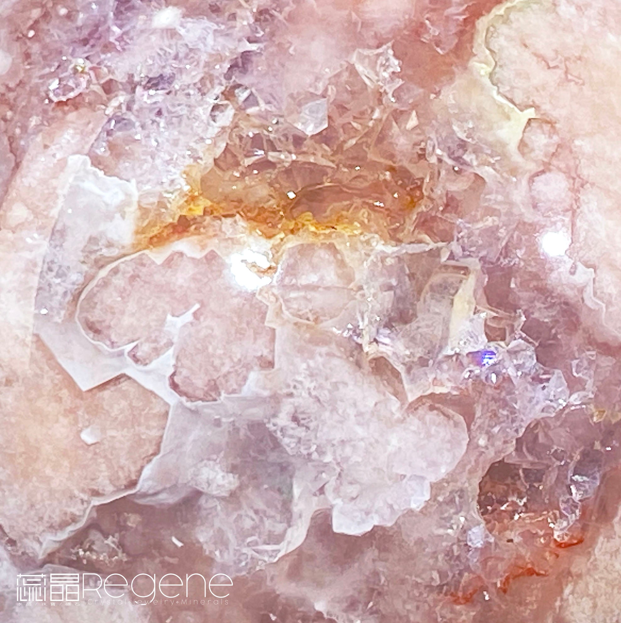 紫櫻花晶洞瑪瑙球