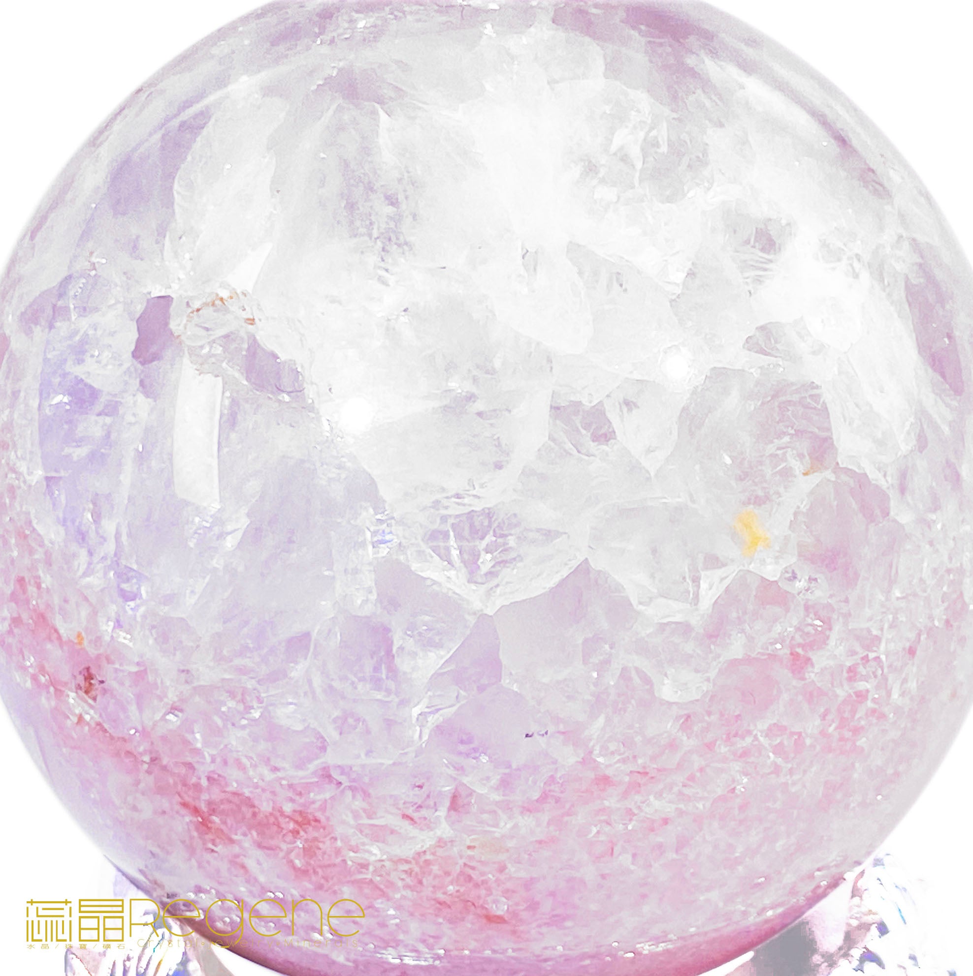 紫櫻花晶洞瑪瑙球