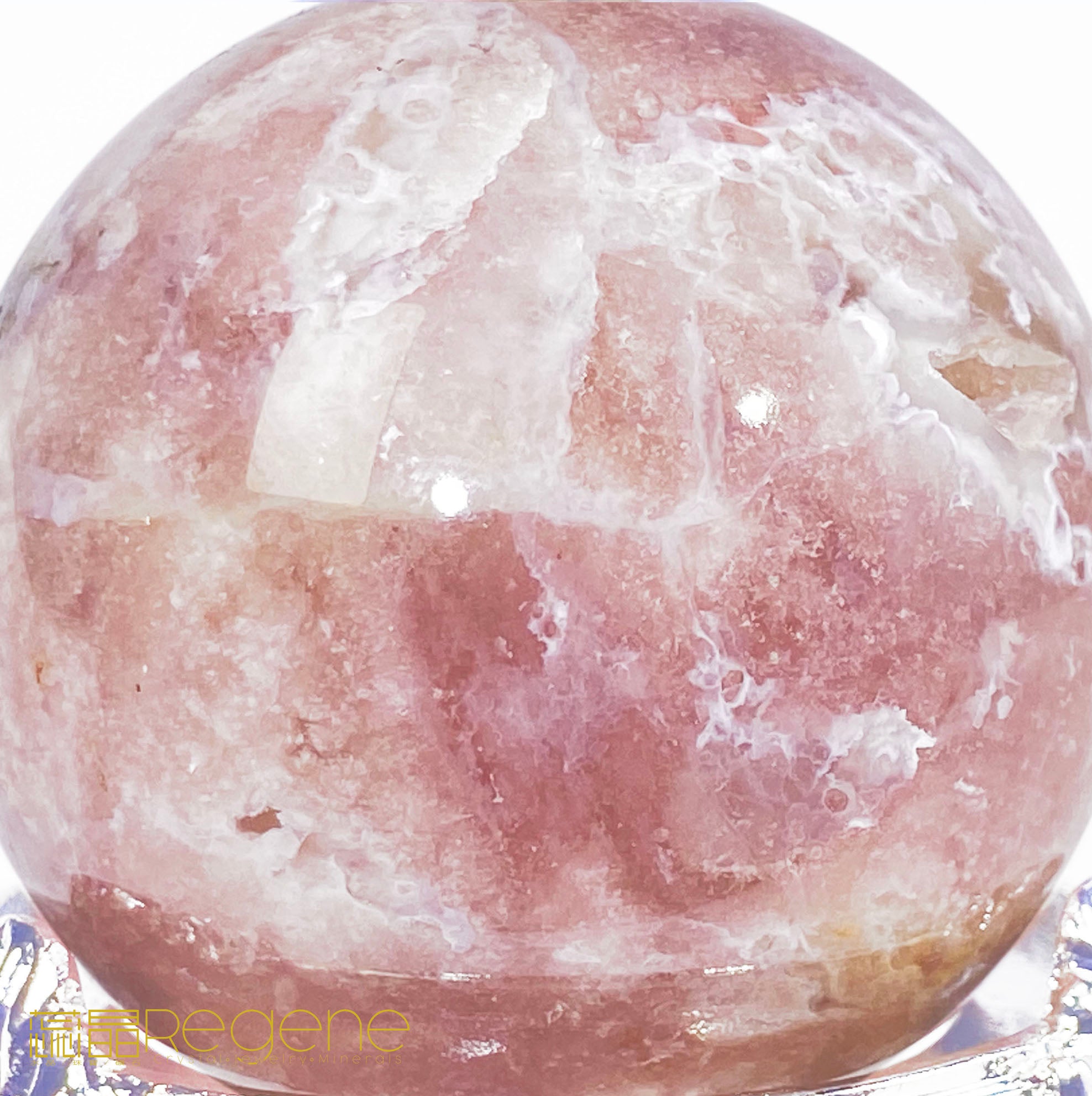 紫櫻花晶洞瑪瑙球