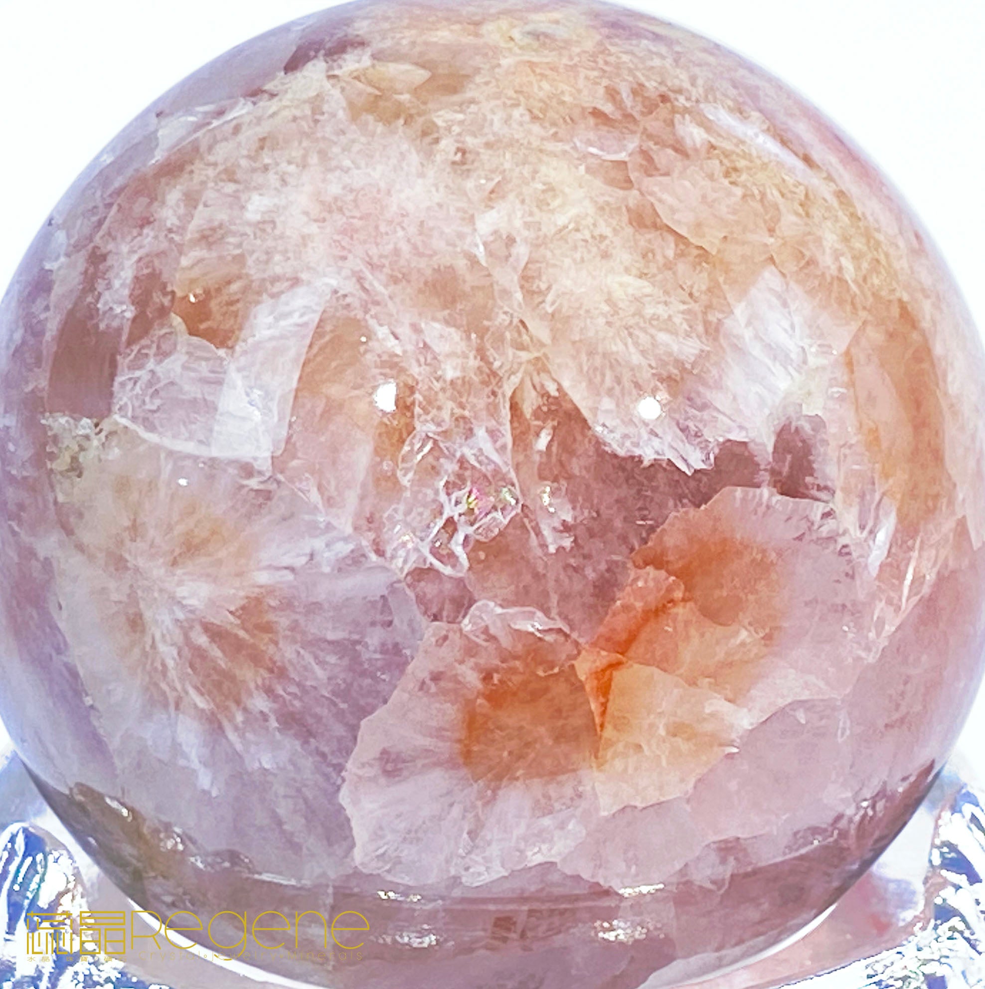紫櫻花晶洞瑪瑙球