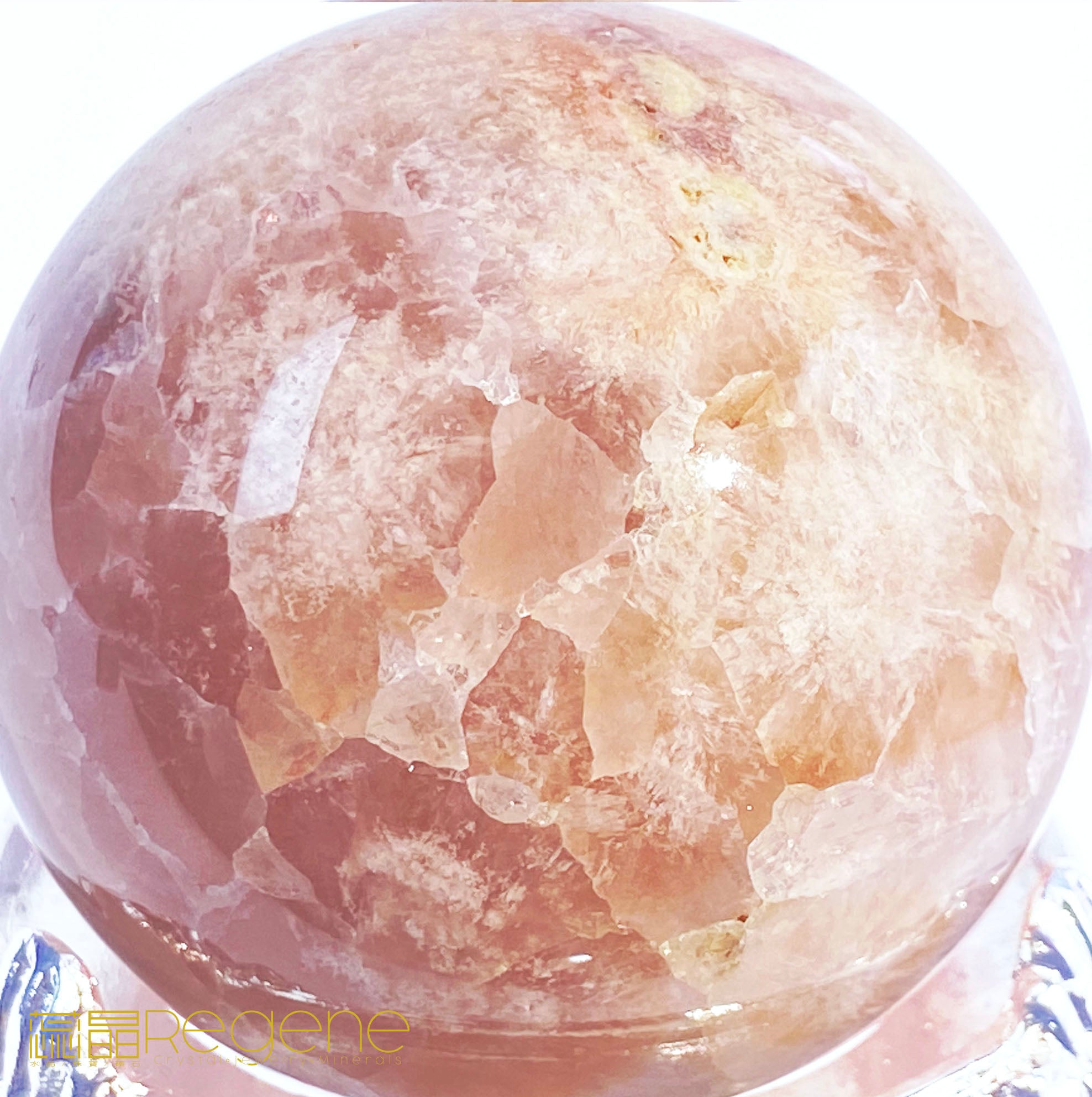 紫櫻花晶洞瑪瑙球