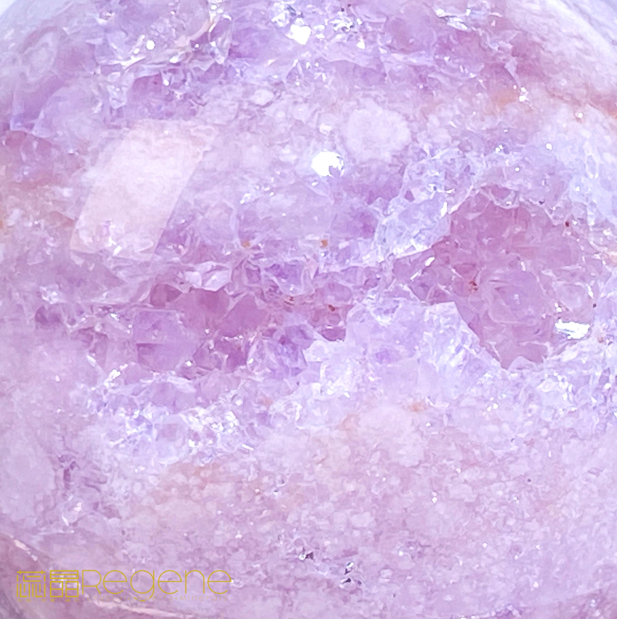 紫櫻花晶洞瑪瑙球