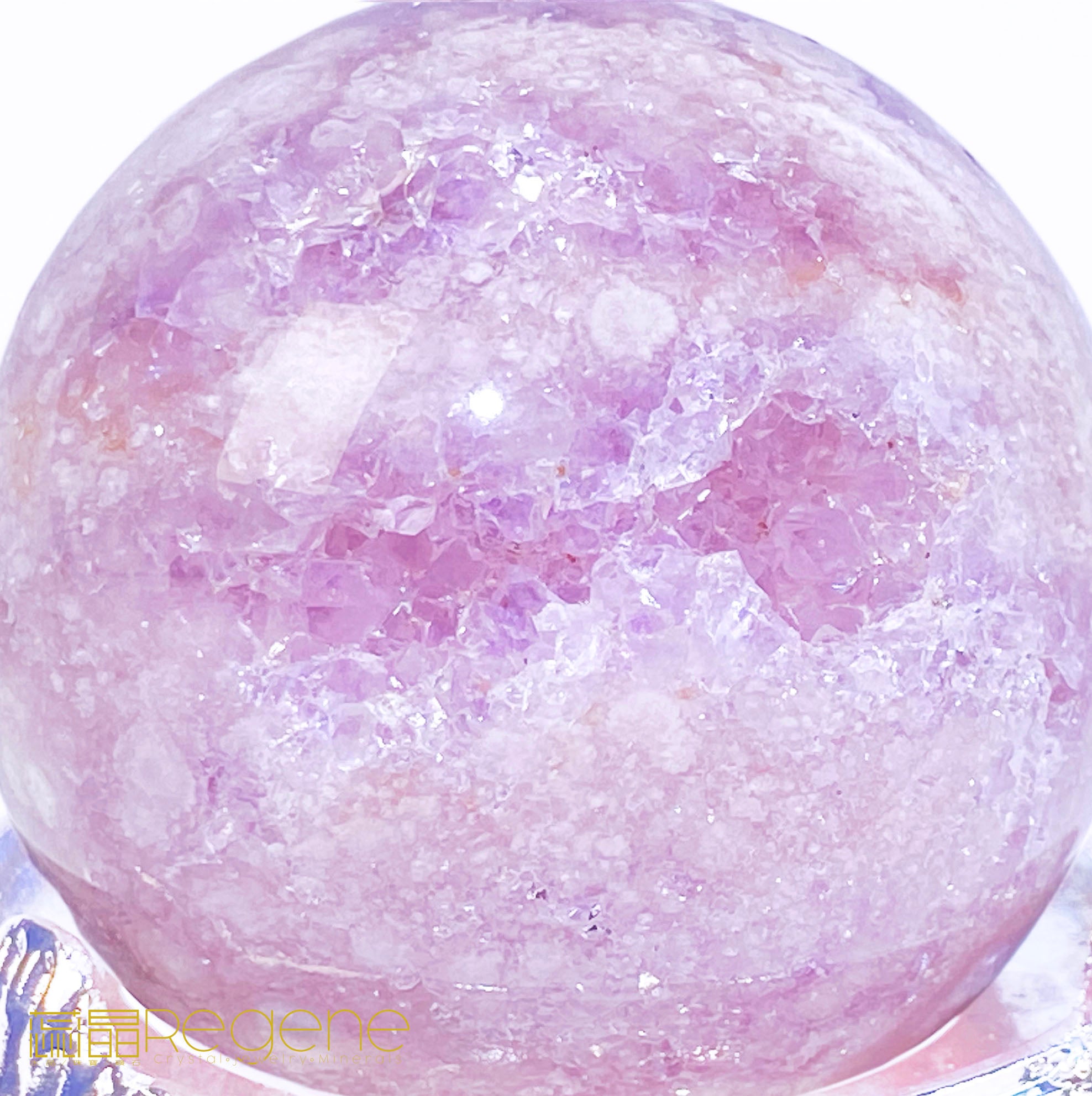 紫櫻花晶洞瑪瑙球