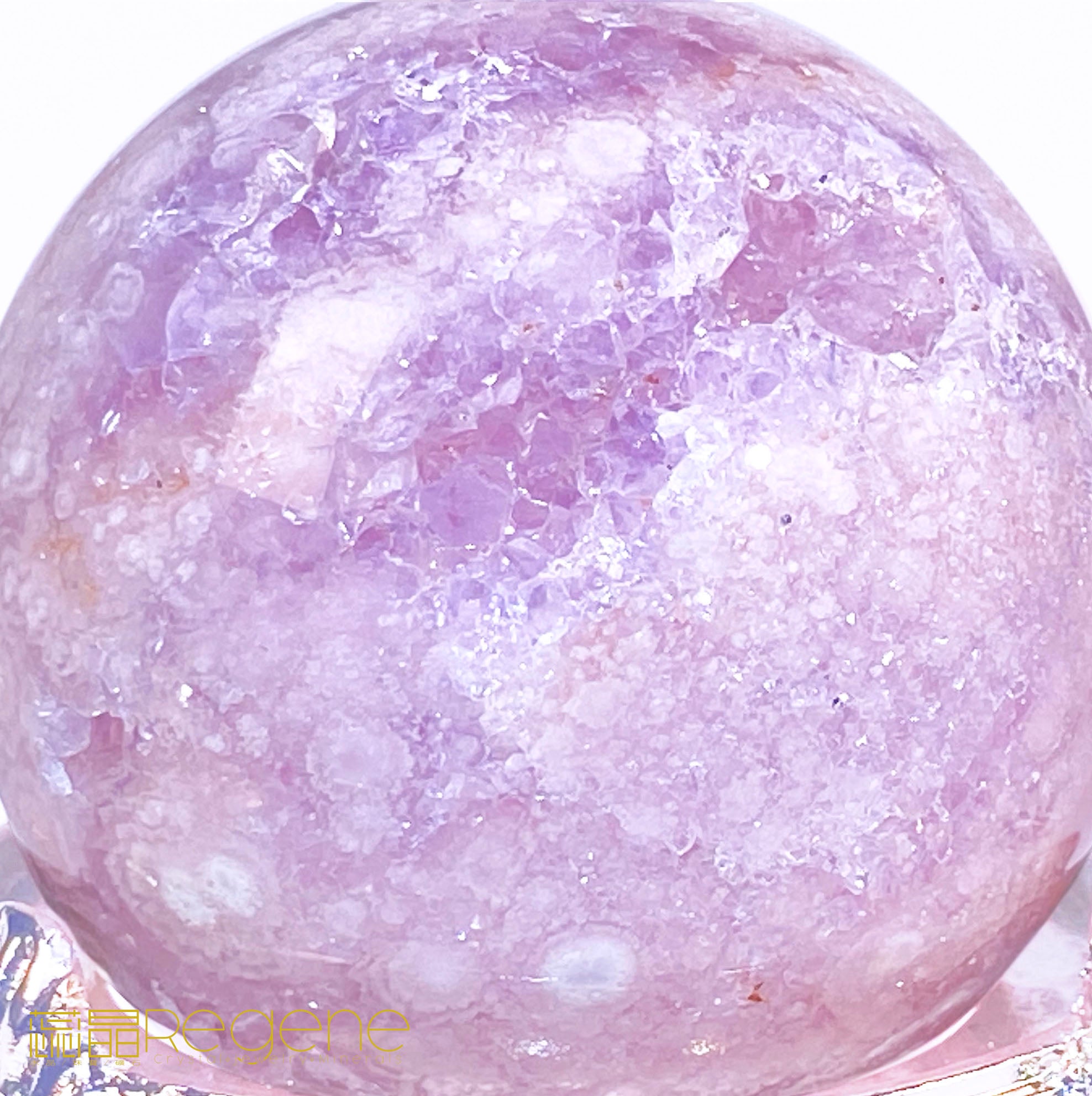 紫櫻花晶洞瑪瑙球