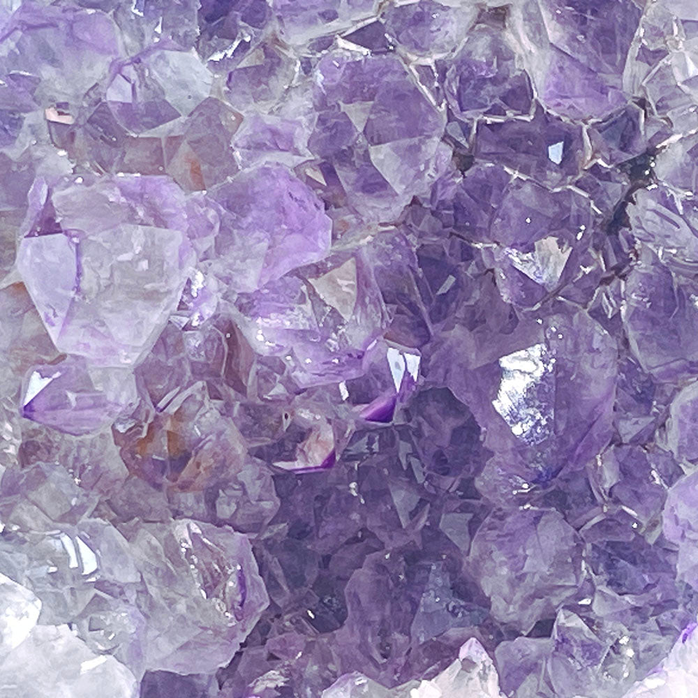 天然瑪瑙紫晶全拋鵝卵石形晶簇