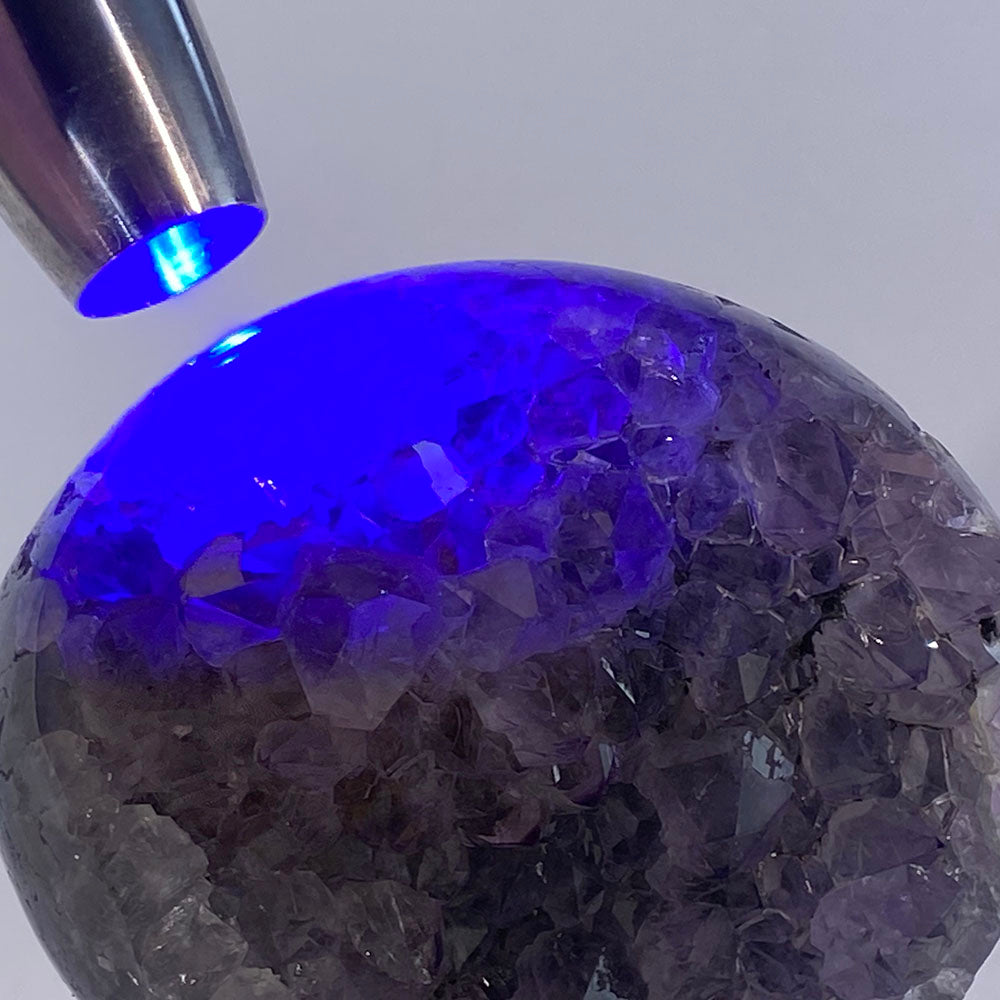 天然瑪瑙紫晶全拋鵝卵石形晶簇