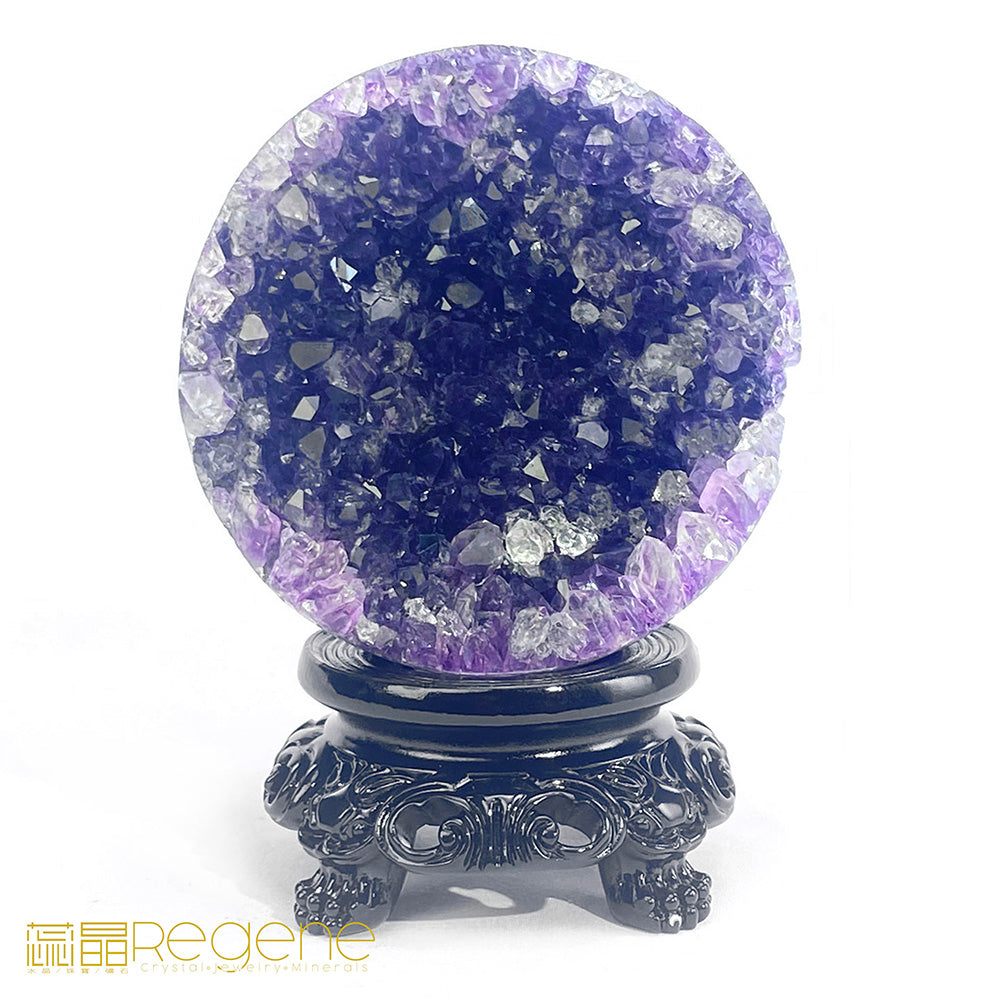 烏拉圭星鑽小方解石彩晶球