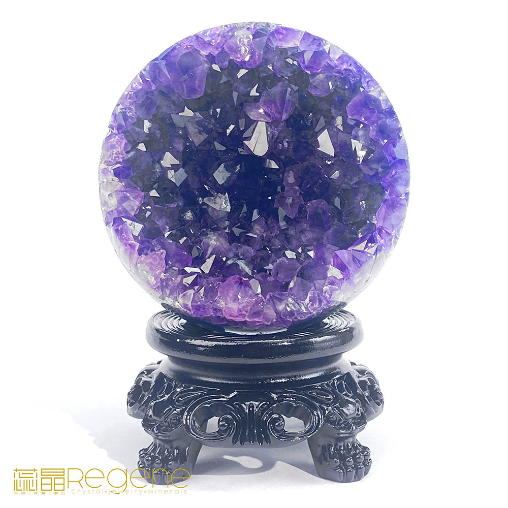 烏拉圭星鑽紫晶球