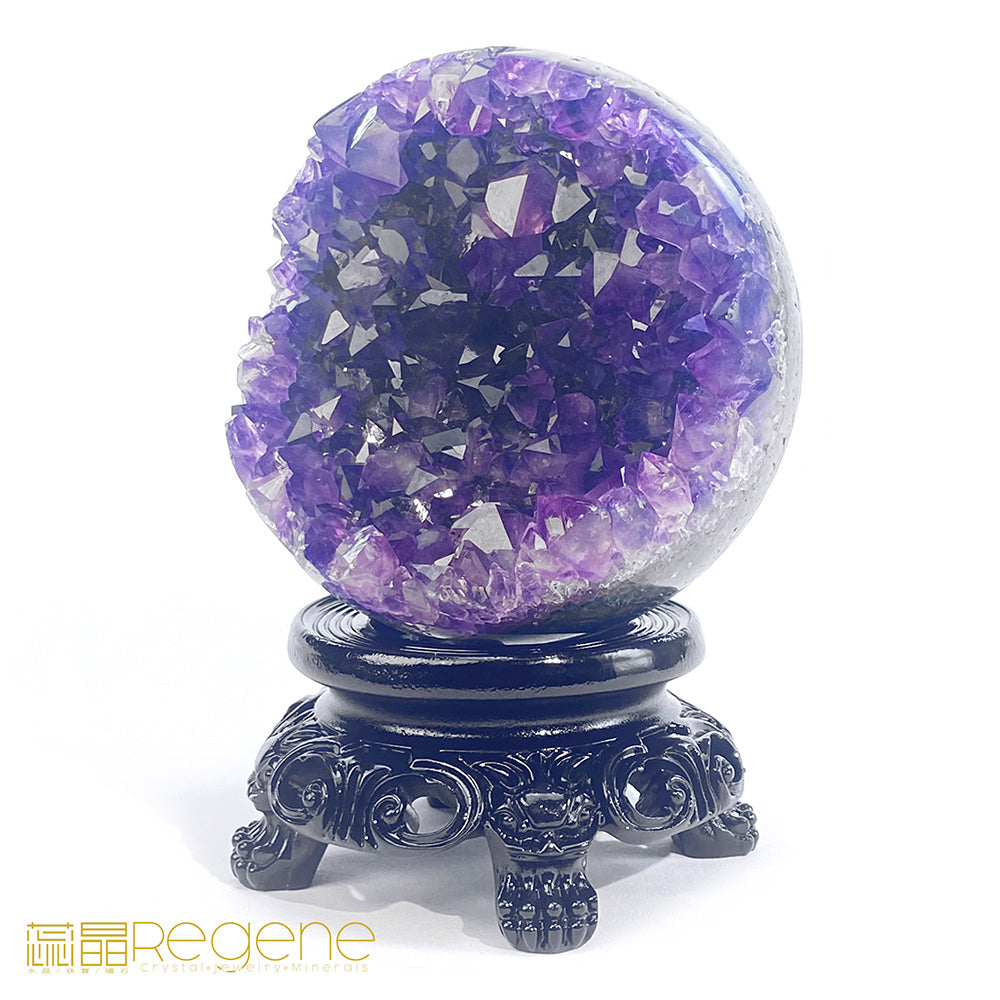 烏拉圭星鑽紫晶球