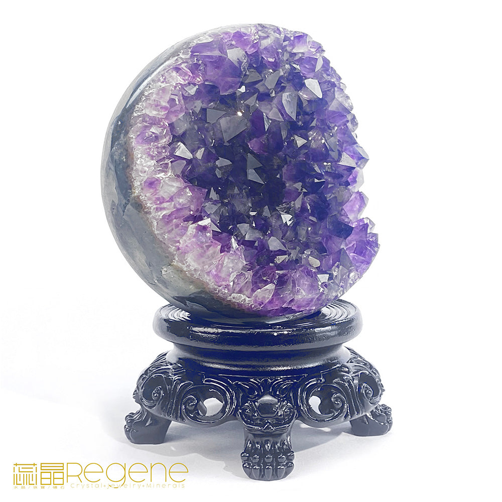 烏拉圭星鑽紫晶球