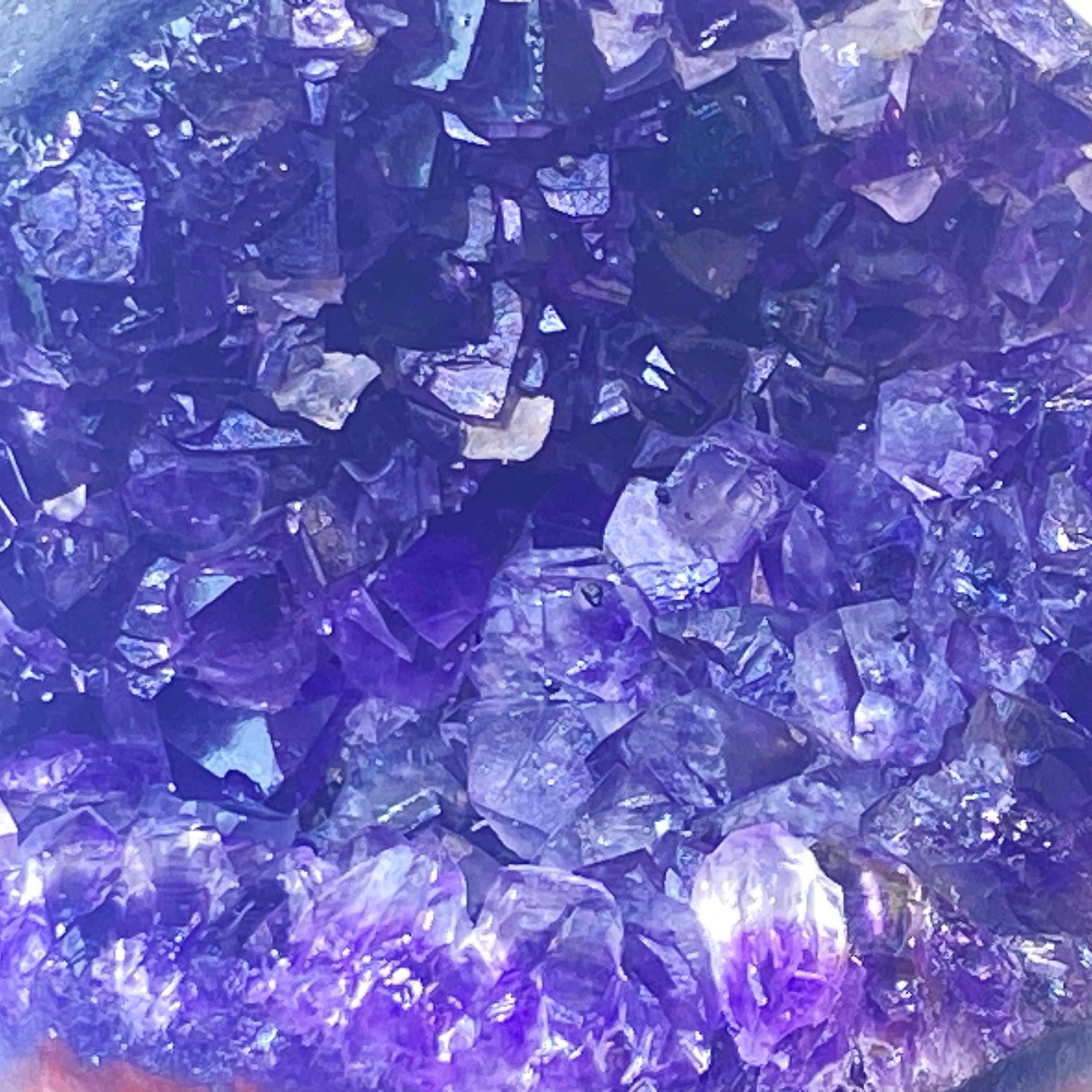 開口笑紫晶球