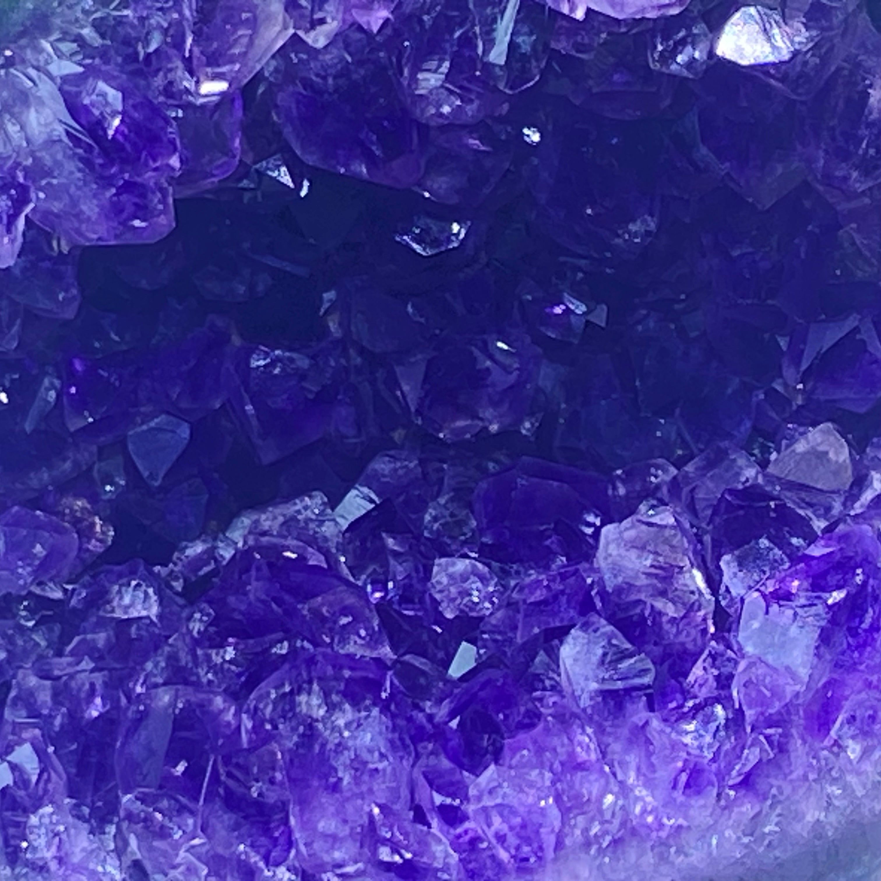 開口笑紫晶球
