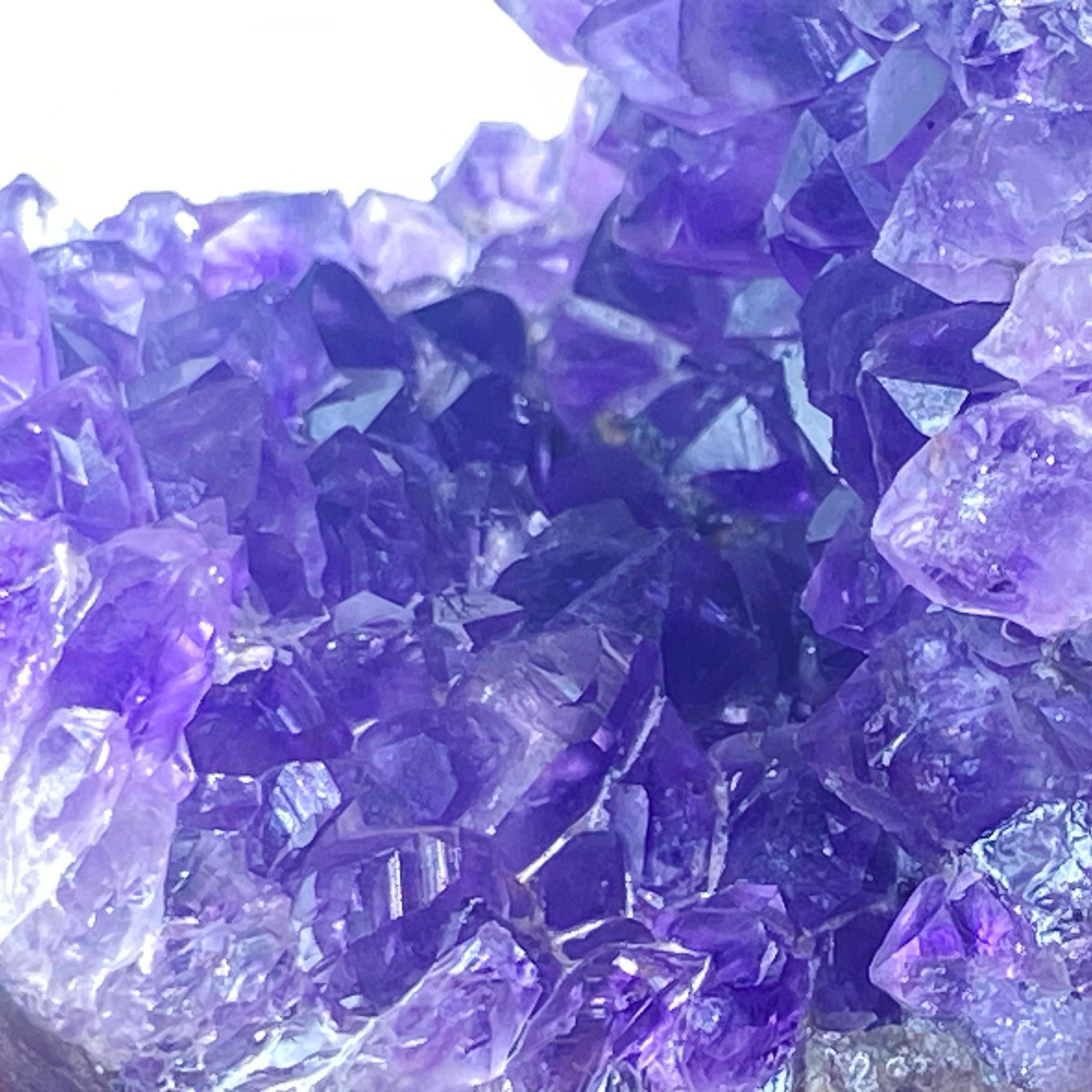 開口笑紫晶球