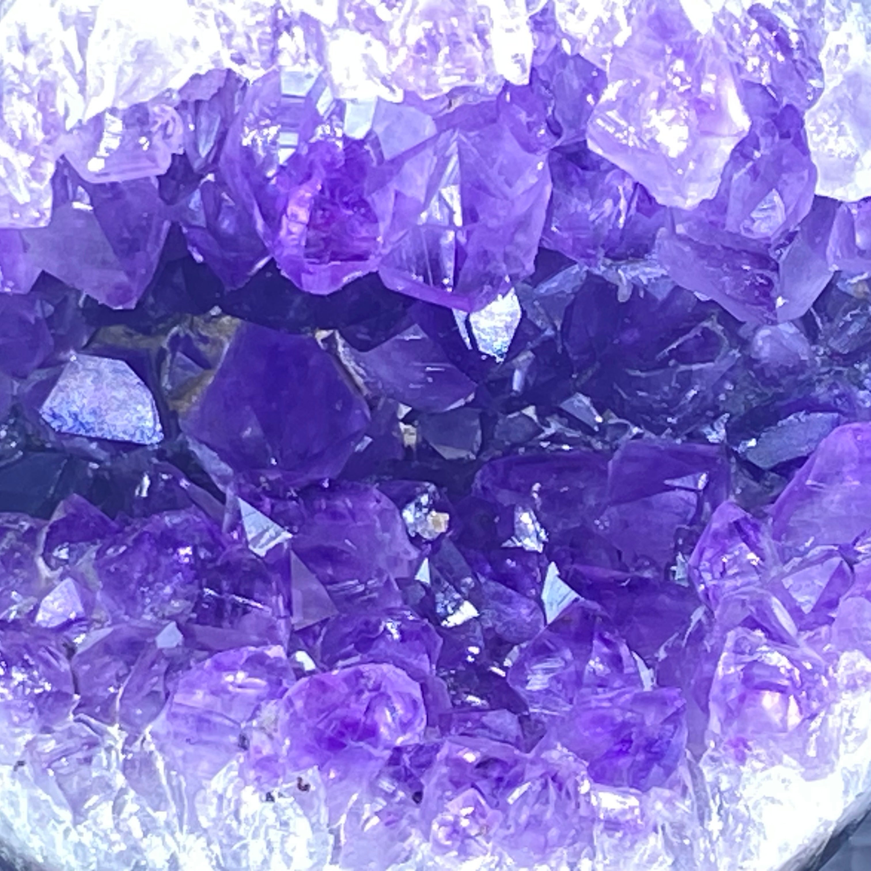 開口笑紫晶球