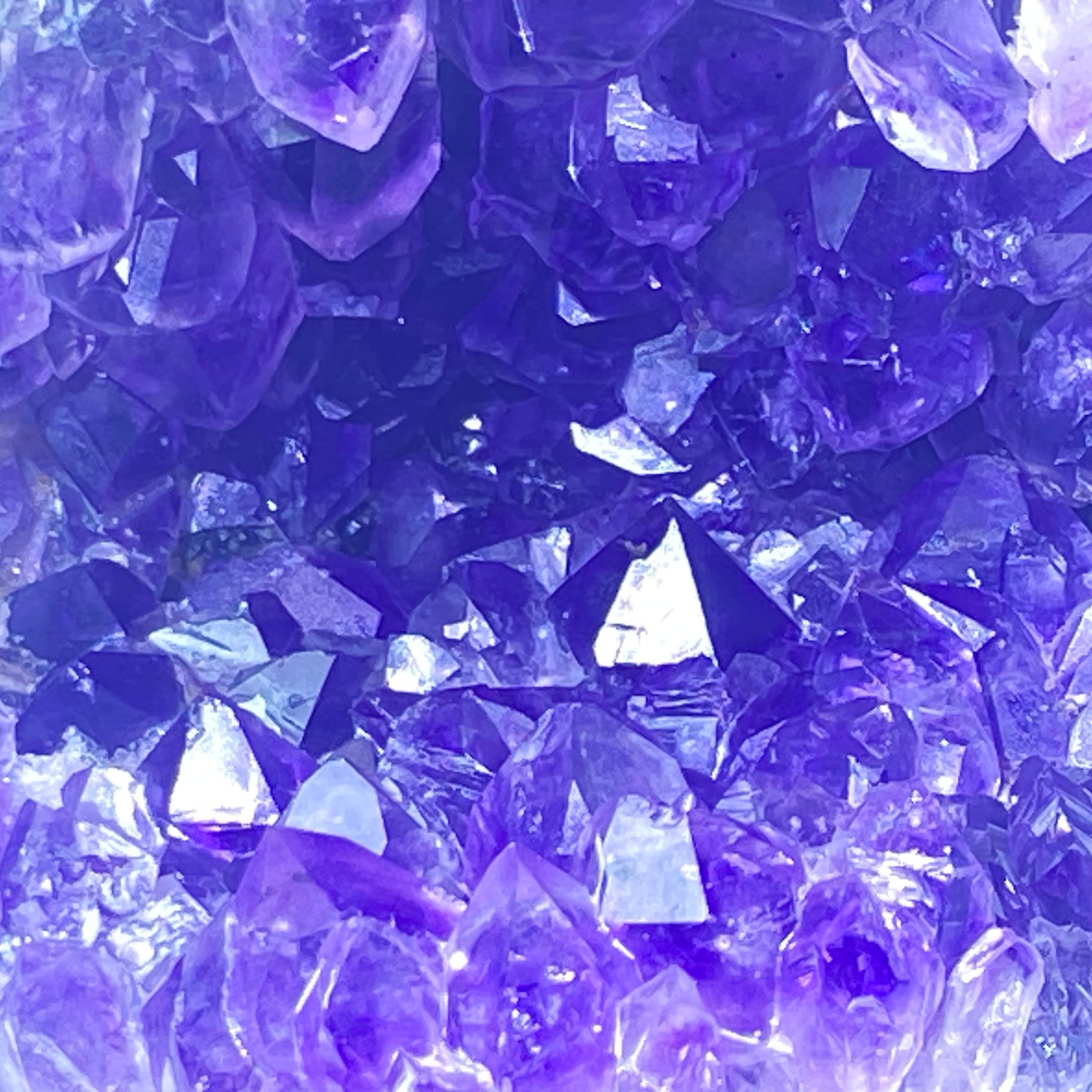 開口笑紫晶球