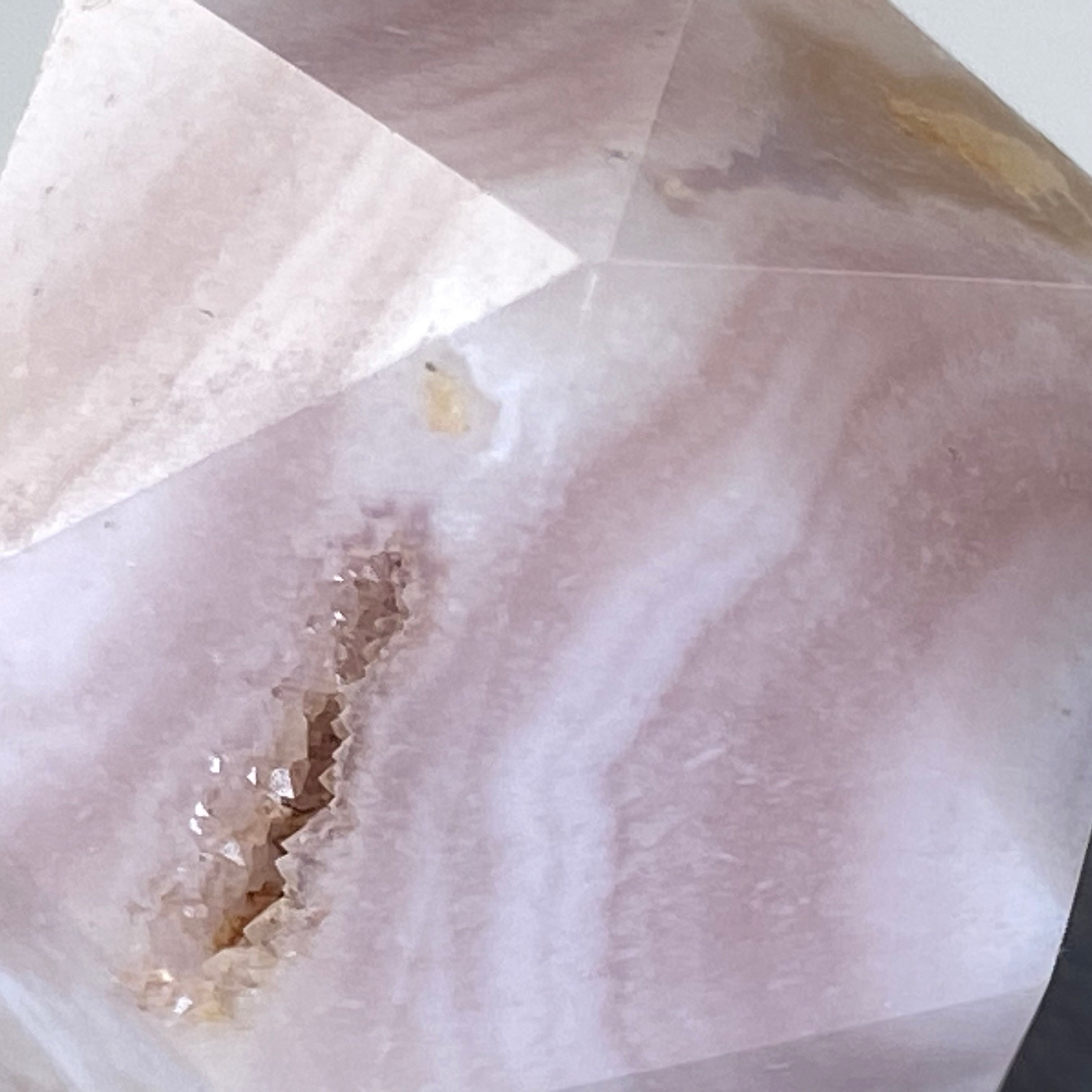 粉櫻花瑪瑙晶柱 | 冥想淨化、靈修療癒