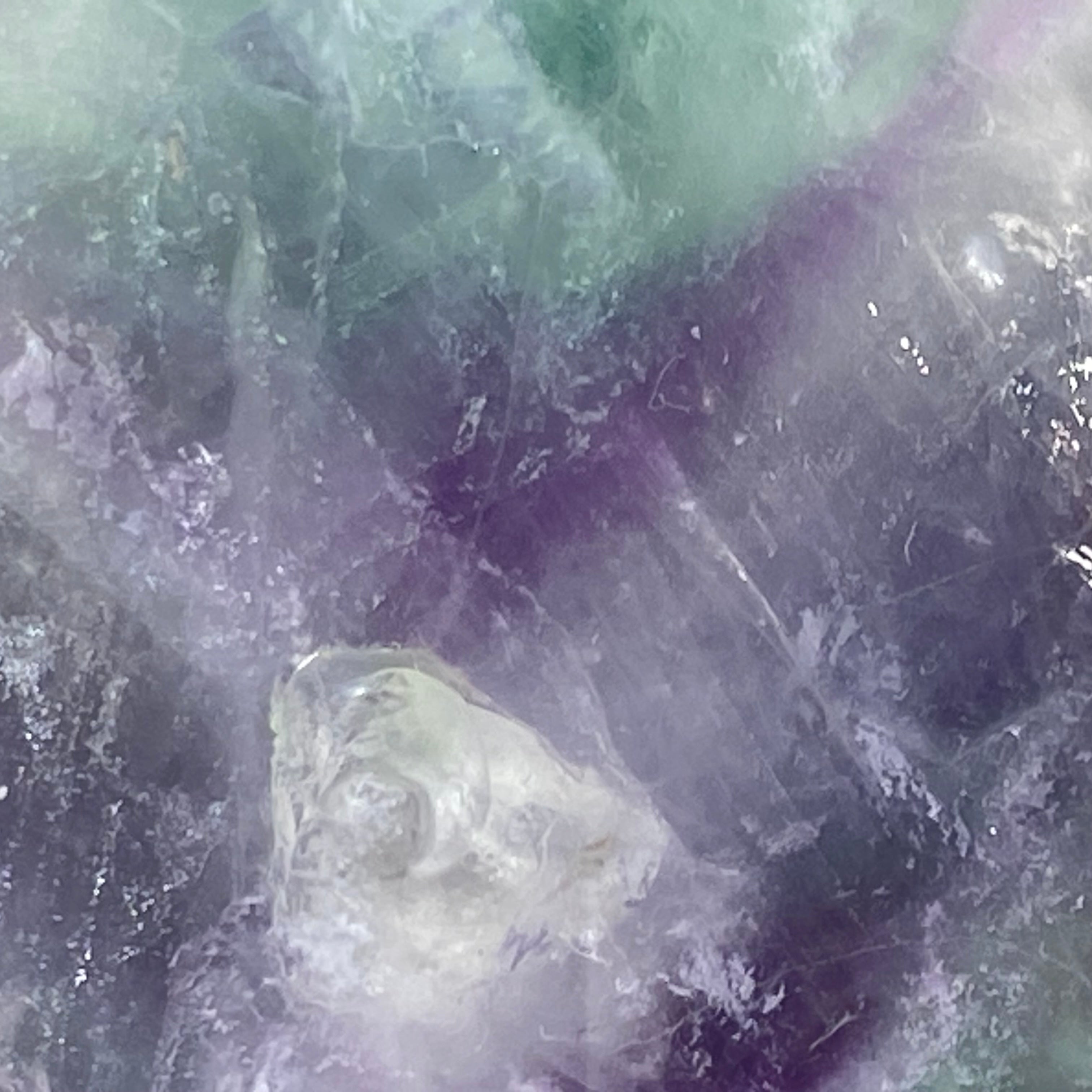 紫綠羽毛螢石柱 | 冥想淨化、靈修療癒