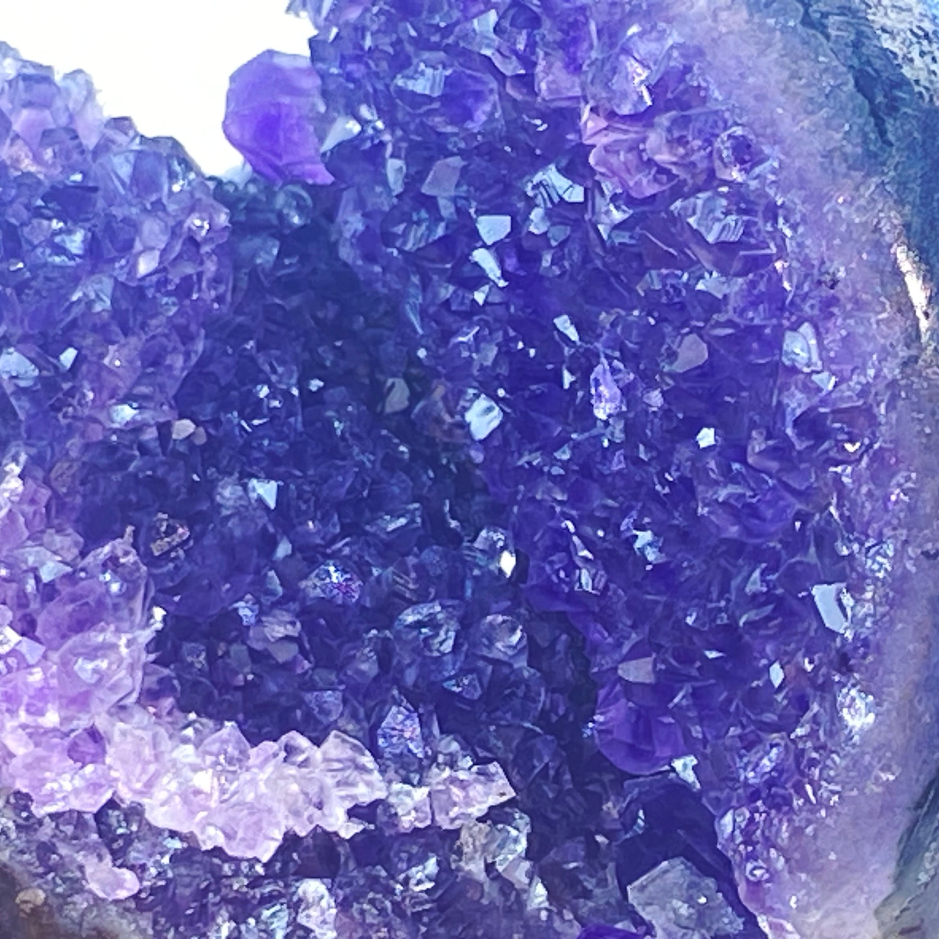 開口笑紫晶球