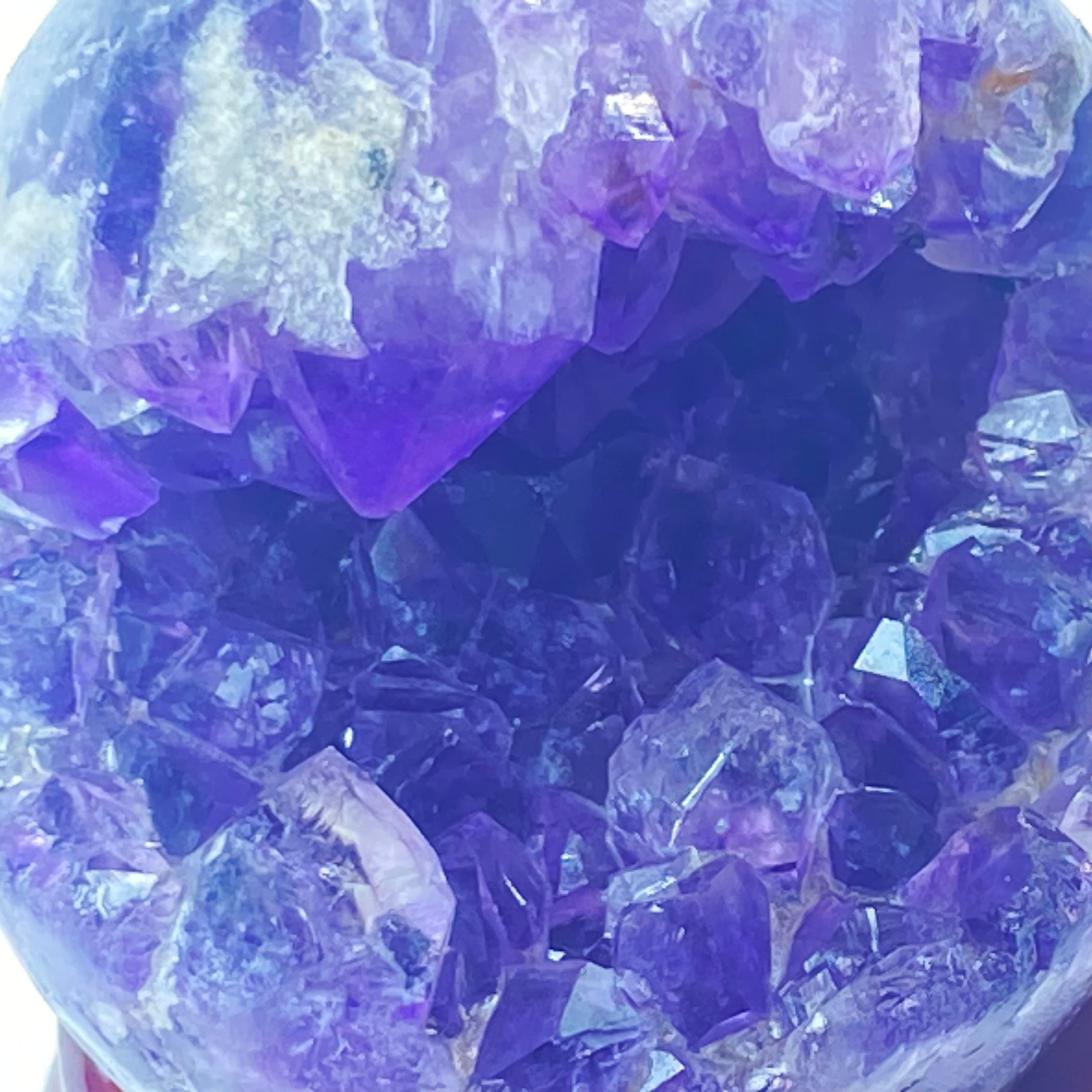 開口笑紫晶球