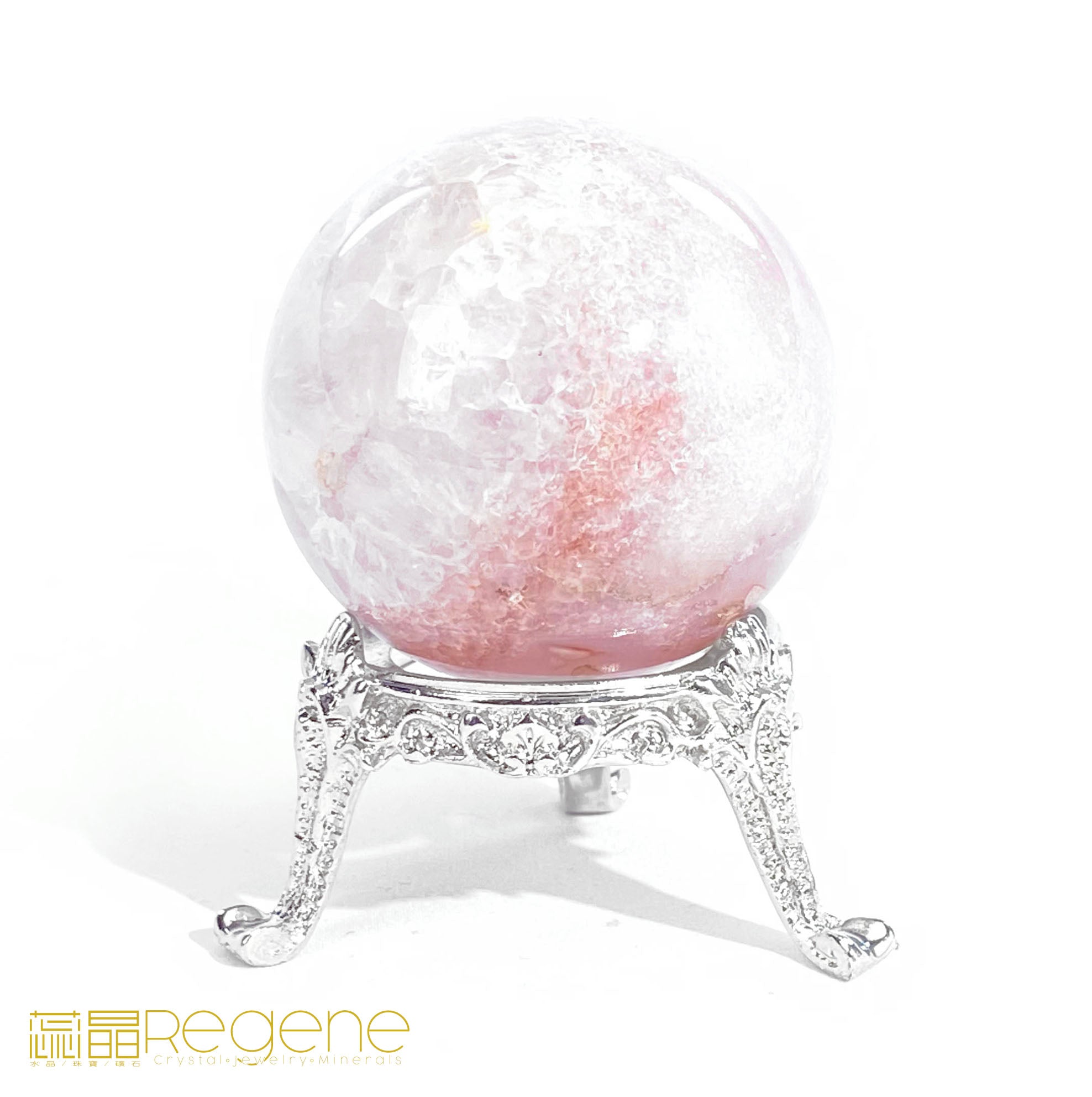 紫櫻花晶洞瑪瑙球