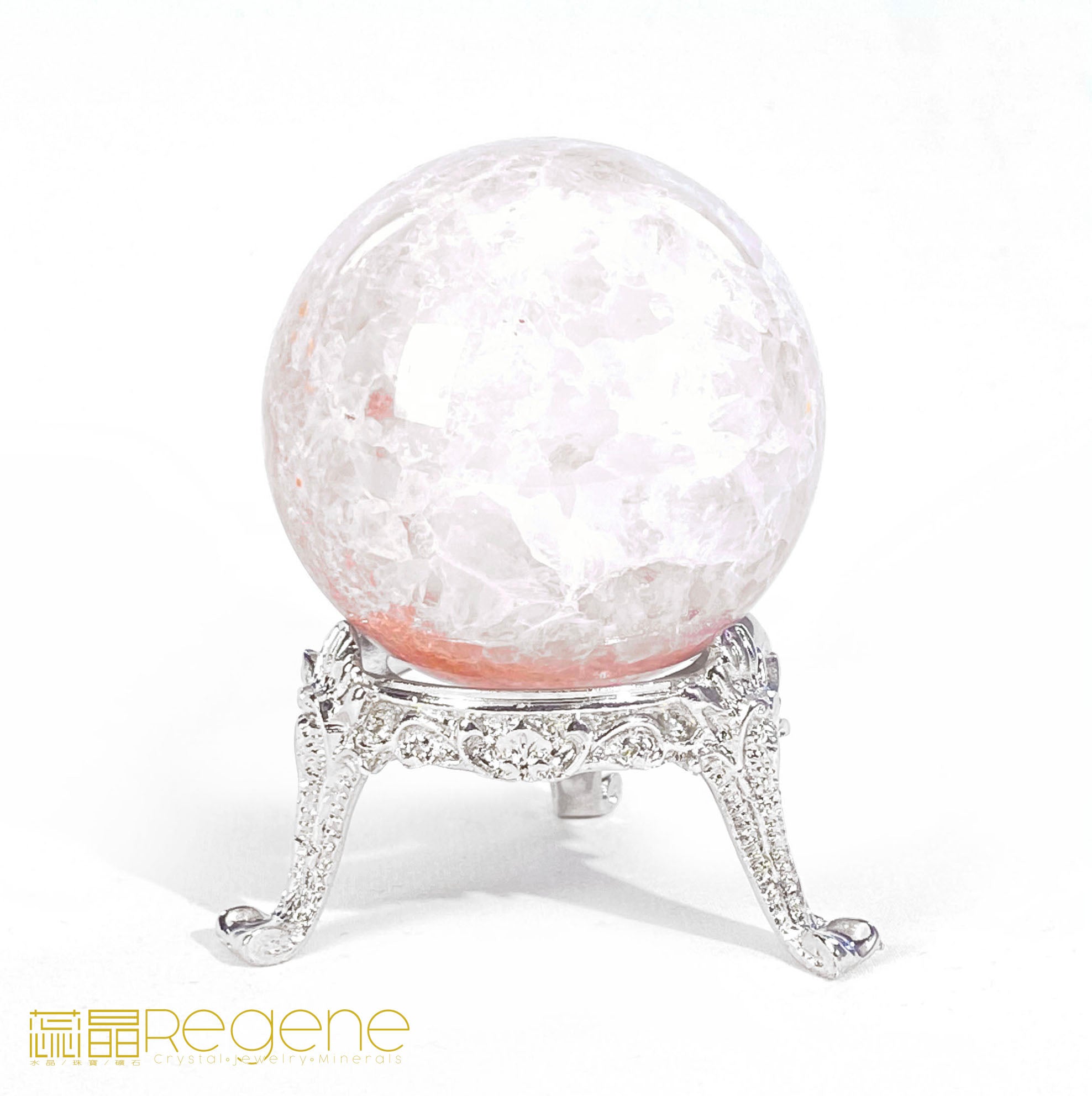 紫櫻花晶洞瑪瑙球