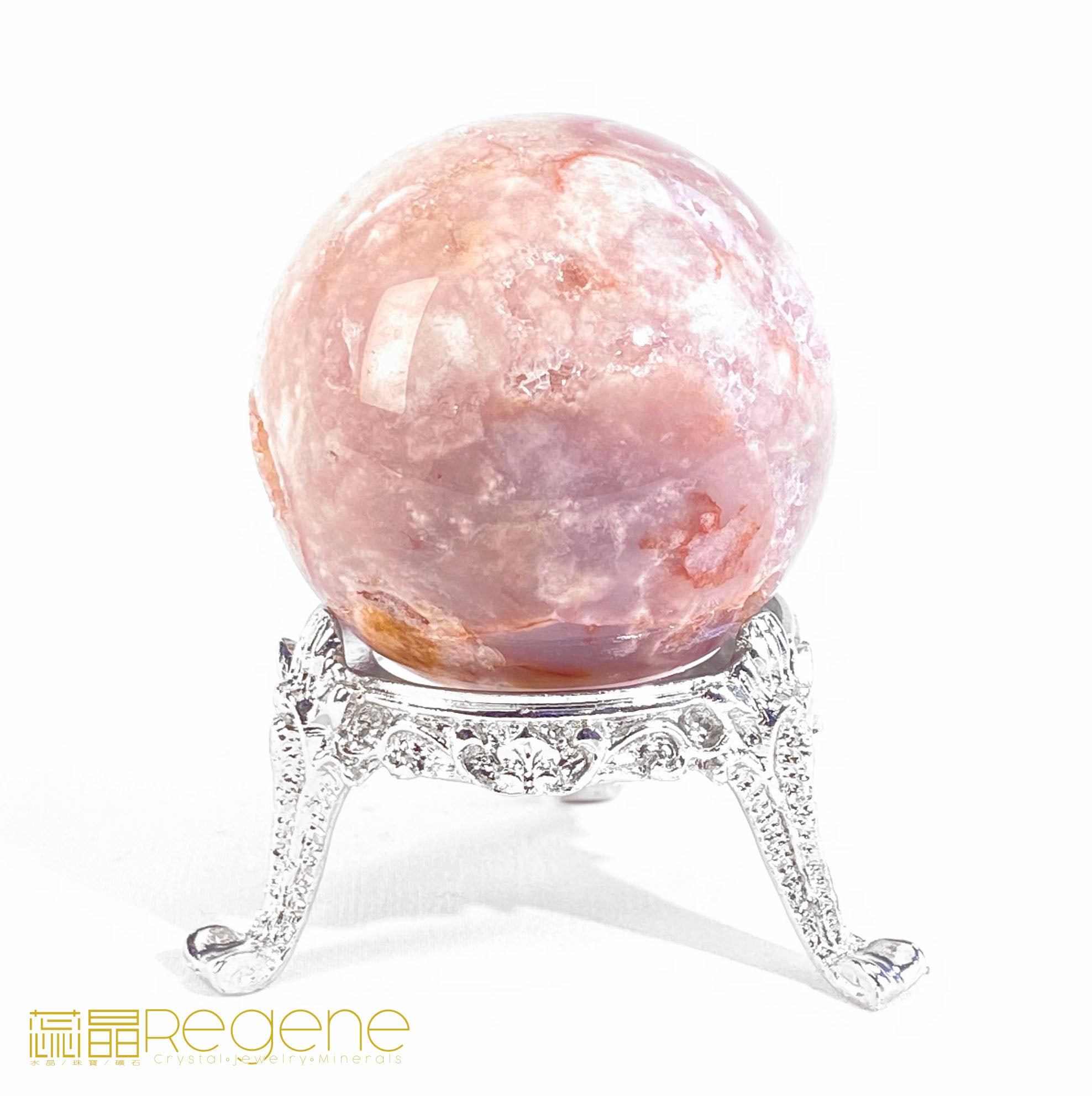 紫櫻花晶洞瑪瑙球