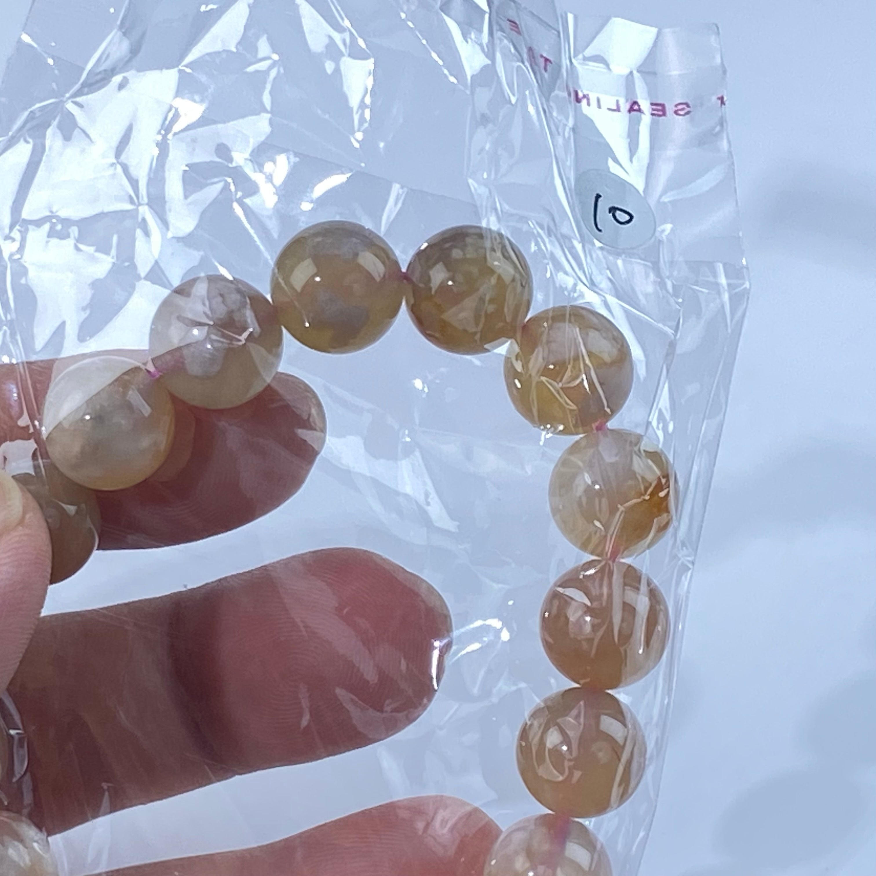 果凍櫻花瑪腦手串