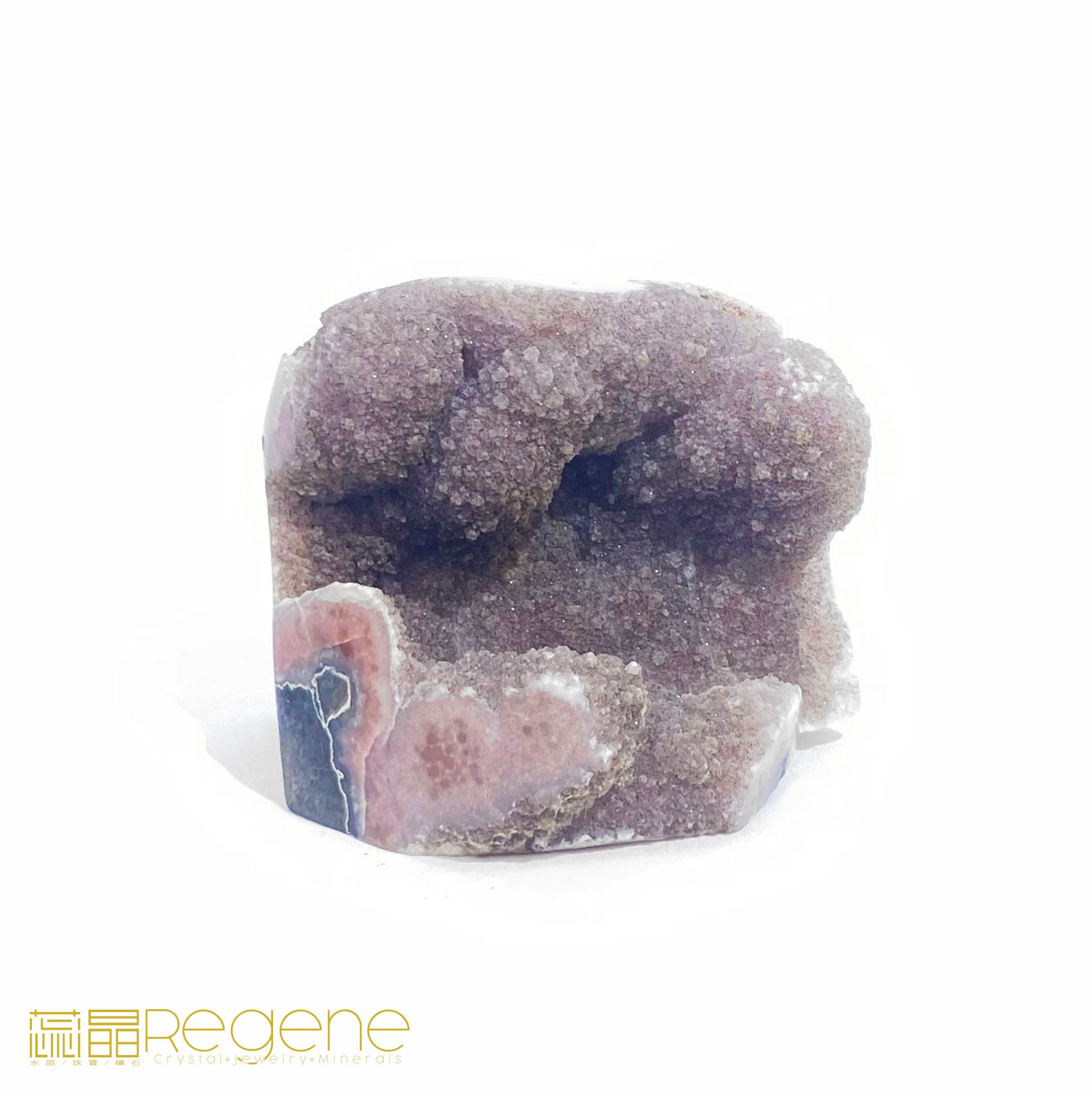 星鑽彩晶簇  霜糖晶鎮  閃亮蔗糖色開口笑晶鎮