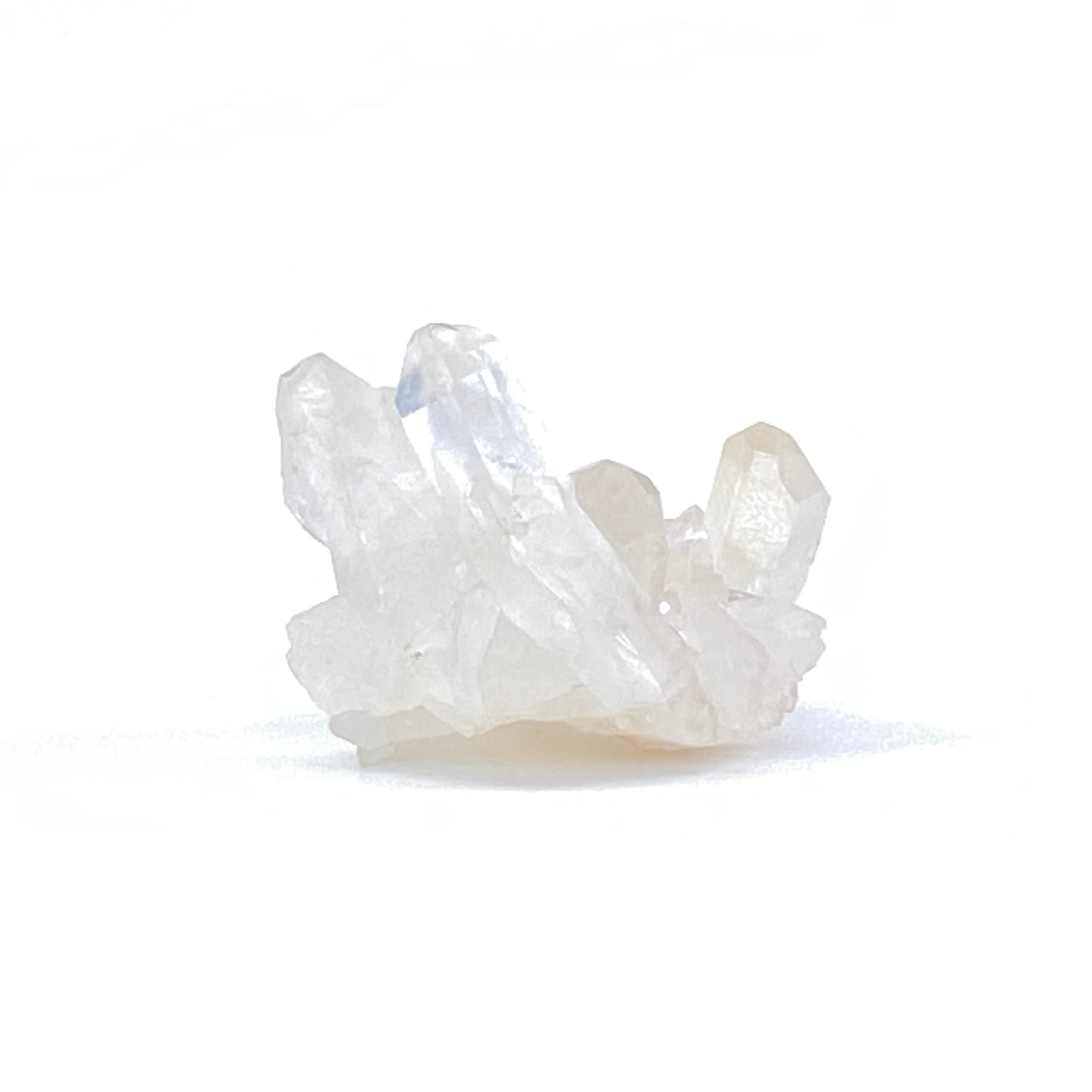 馬達加斯加白晶簇 (透明白色水晶 / 帶紅或黃泥)