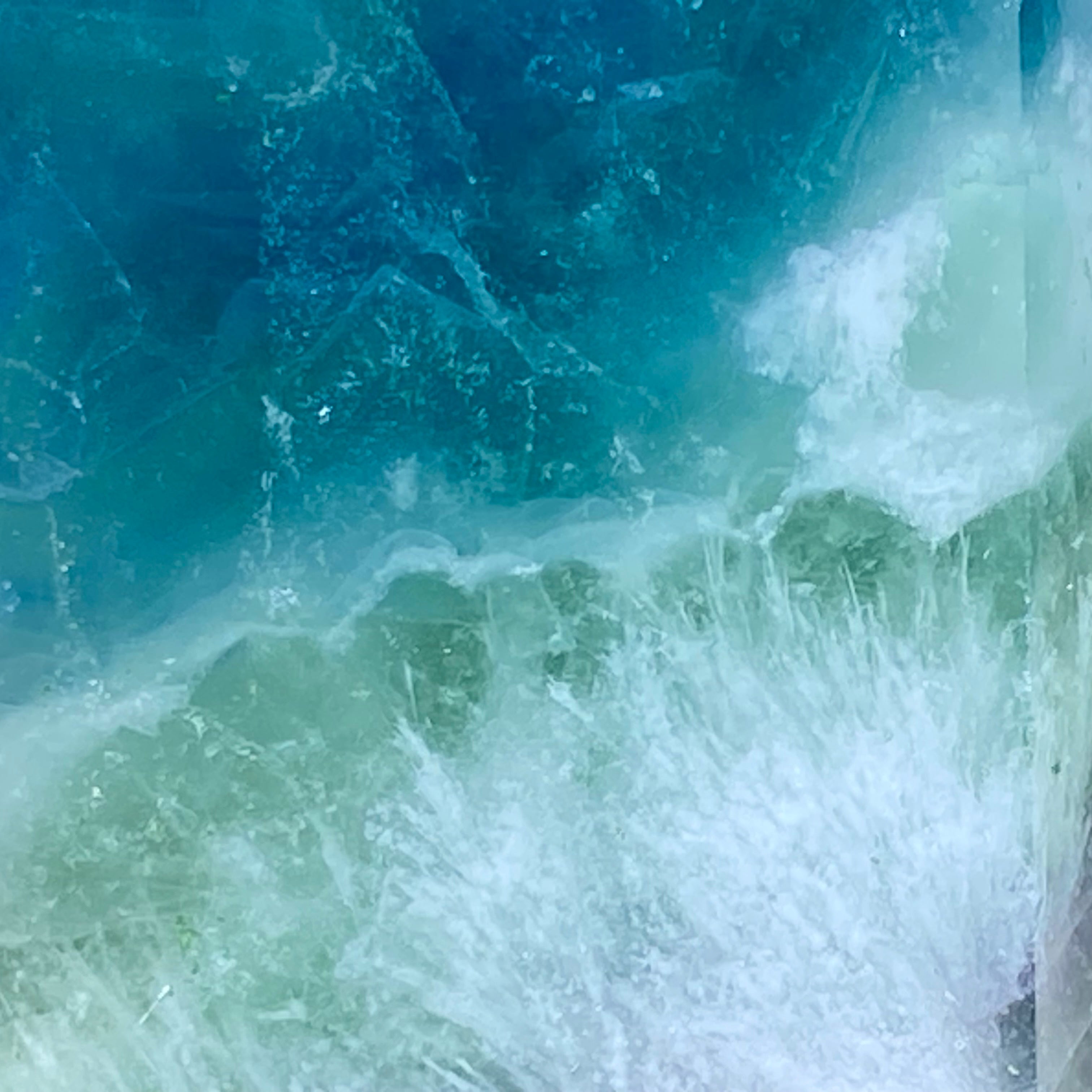 紫綠羽毛螢石柱 | 冥想淨化、靈修療癒