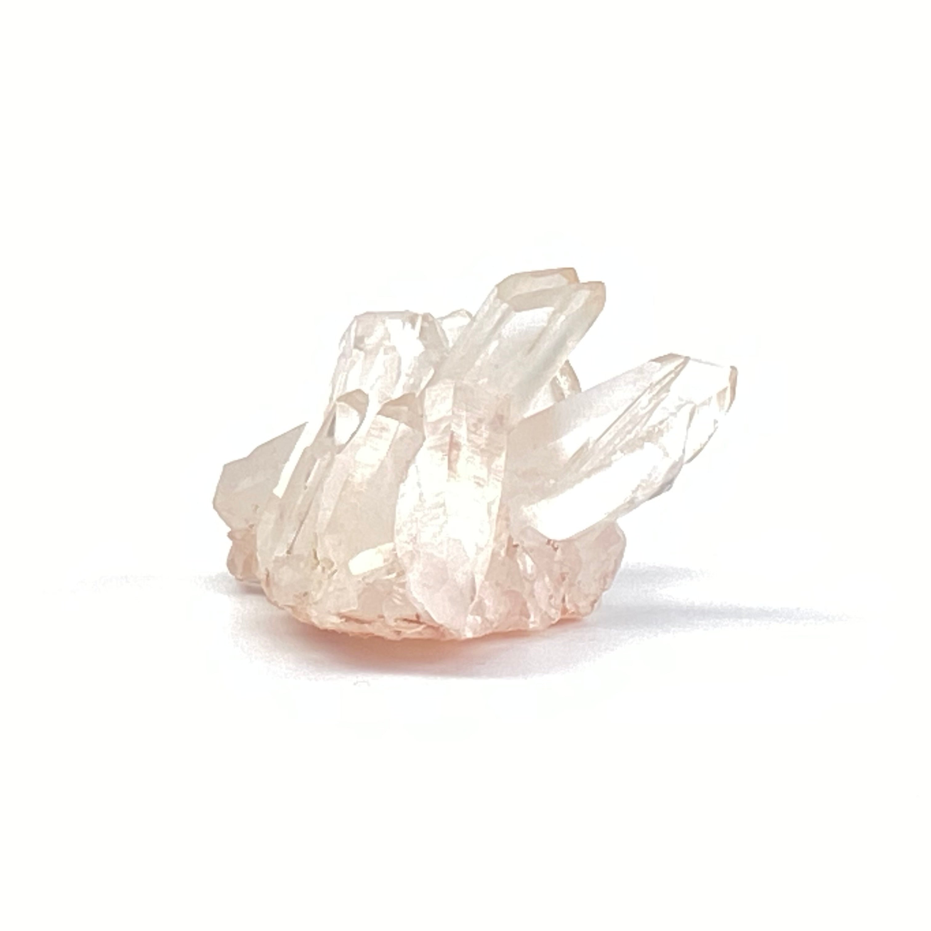 馬達加斯加白晶簇 (透明白色水晶 / 帶紅或黃泥)