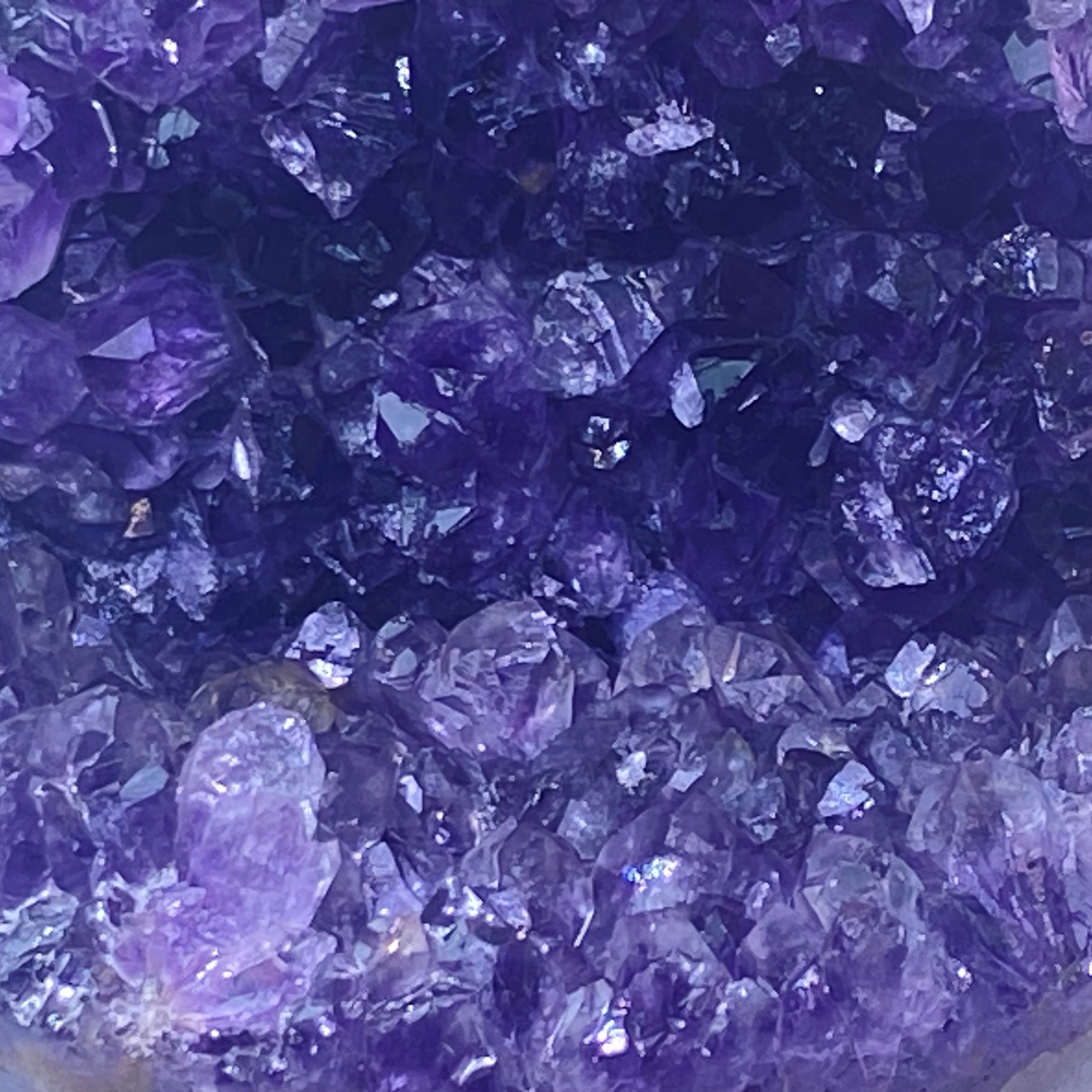 開口笑紫晶球