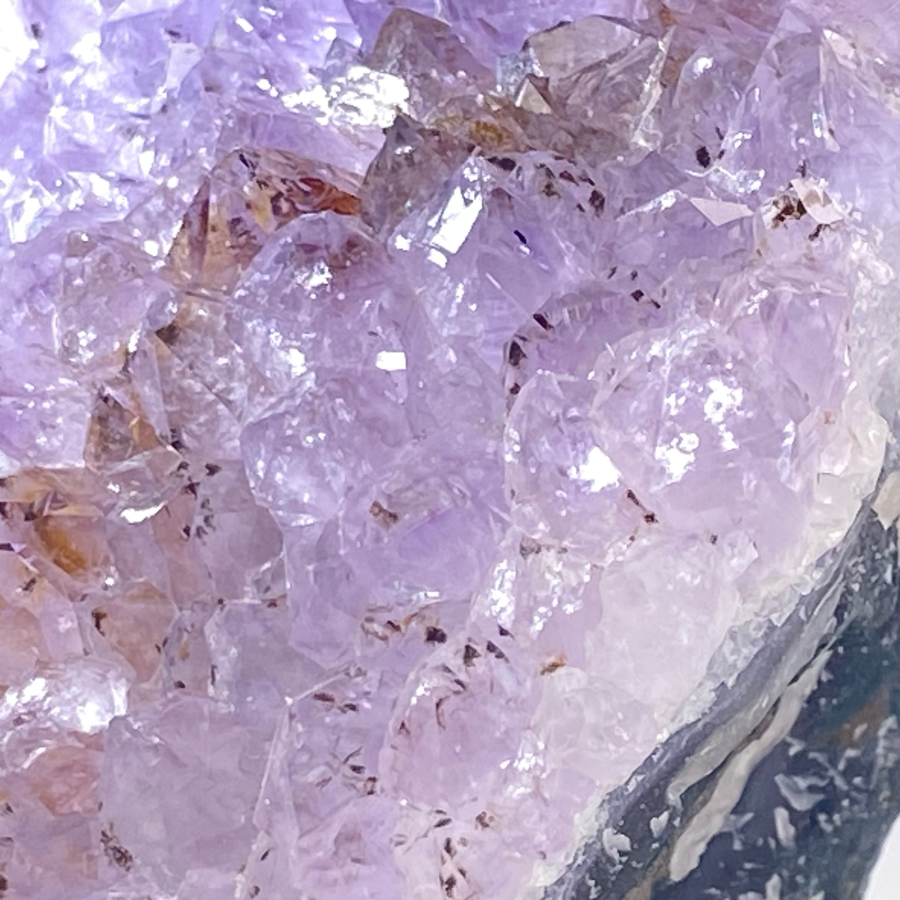 天然巴西薰衣草紫水晶原礦